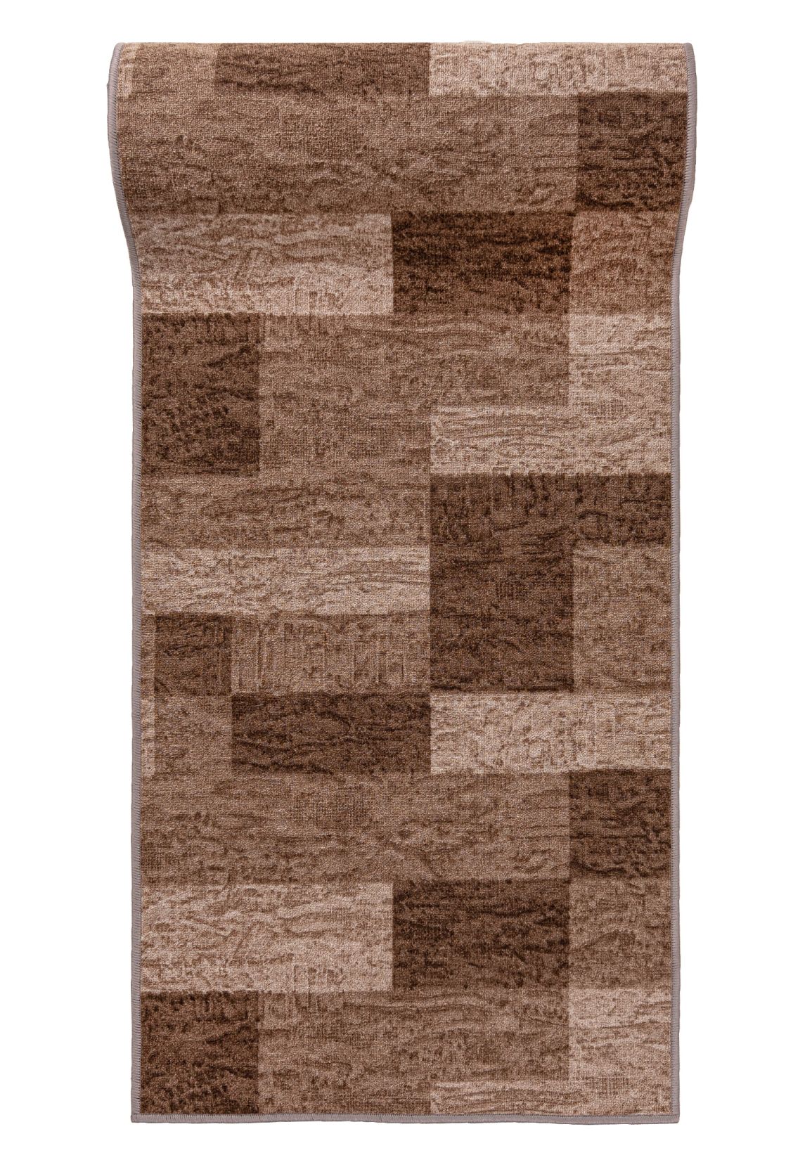Tapis de passage  avec dessous caoutchouté Antidérapant Au mètre GUMAZEL ICONA SUEDE - rétro, géométrique, beige, crème