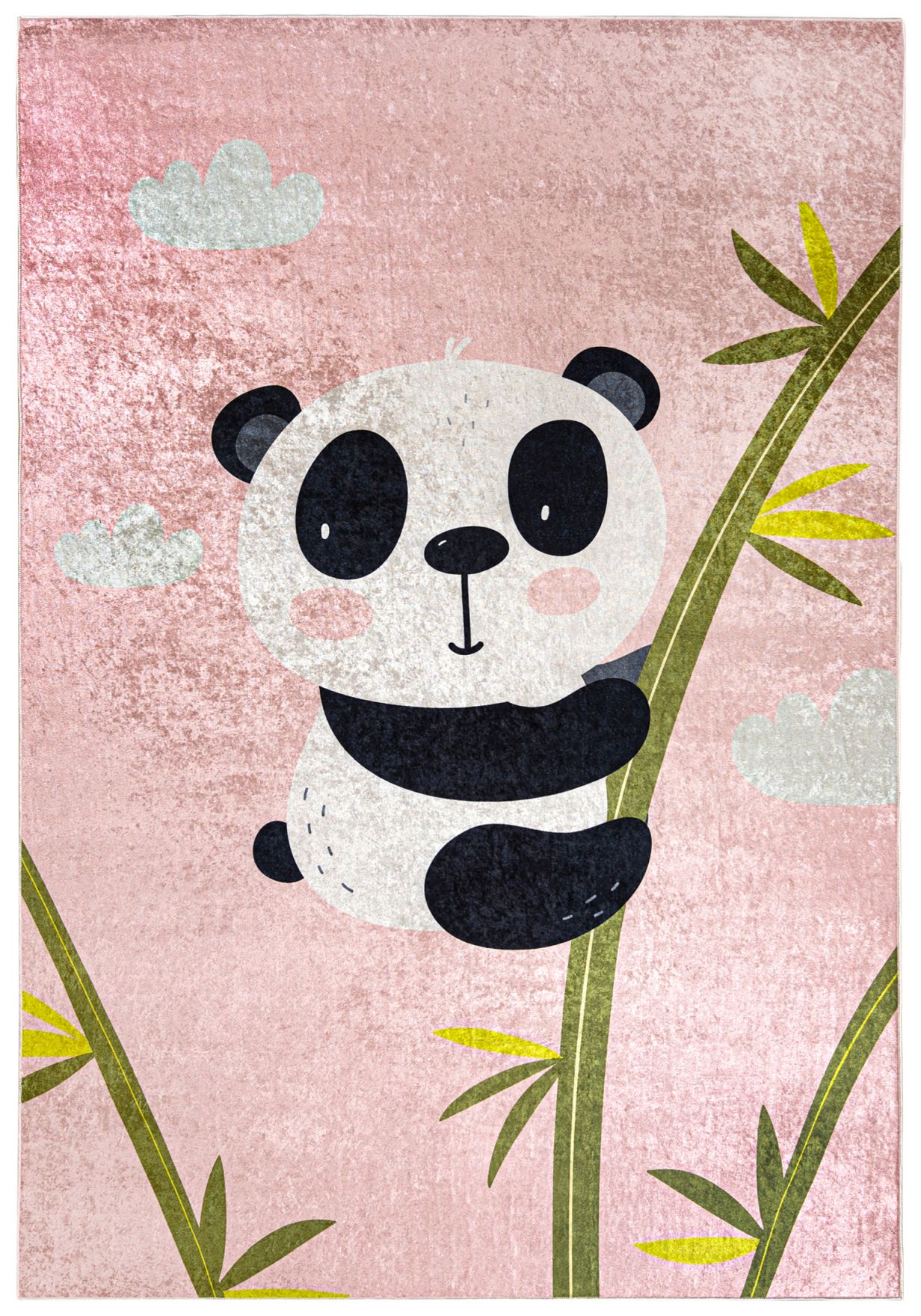 Tapis rose pour enfants Panda EMMA 40690 - rose