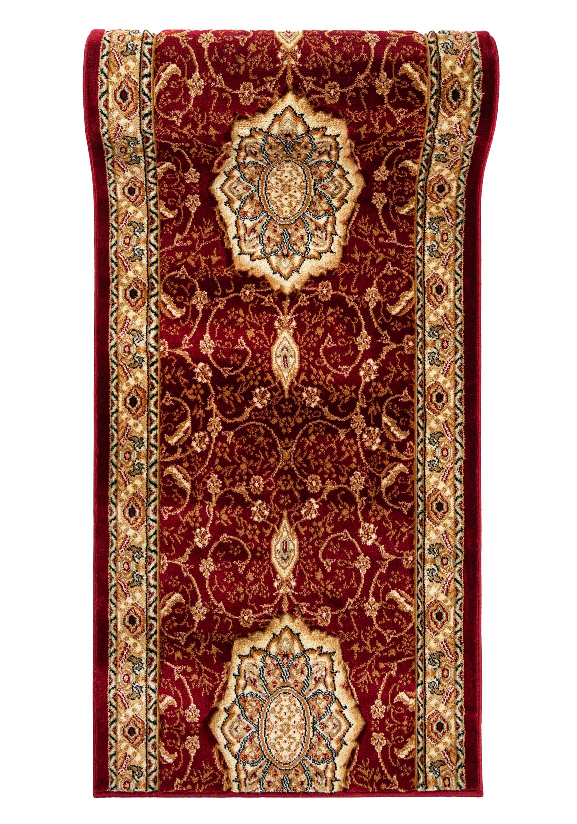 Tapis de couloir  Au mètre Traditionnel - Oriental YESEMEK 5071A RED - cadre, rouge