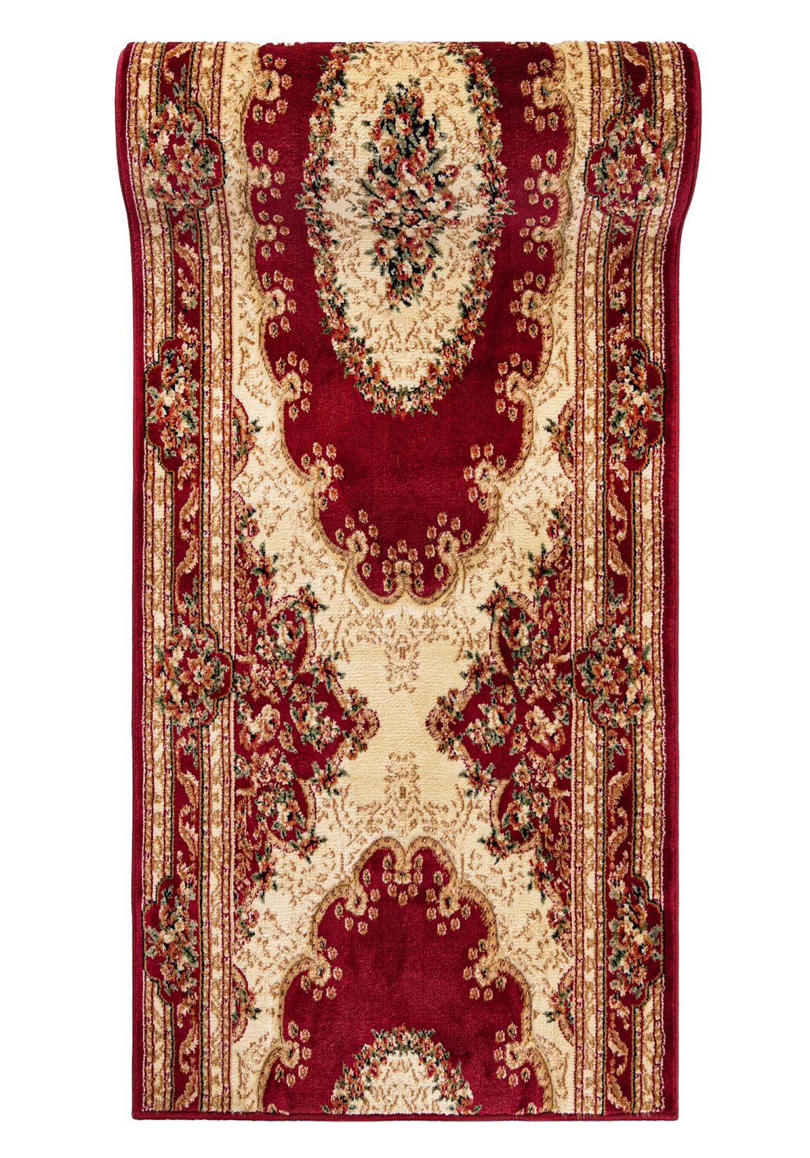 Tapis de couloir  Au mètre linéaire Traditionnel - Oriental YESEMEK 5889A RED - cadre, rose