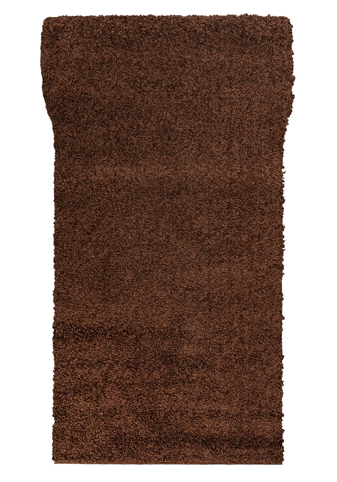 Tapis de couloir poil long au mètre DELHI 7388A marron - moderne, marron