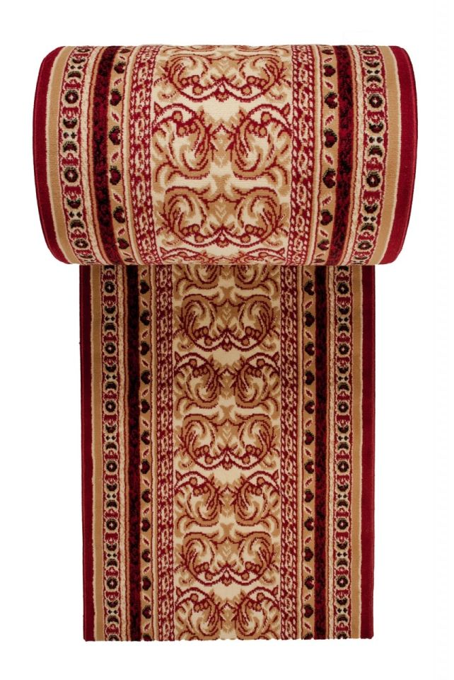 Tapis de couloir Au mètre linéaire Traditionnel - oriental ATLAS E950A rouge - rouge