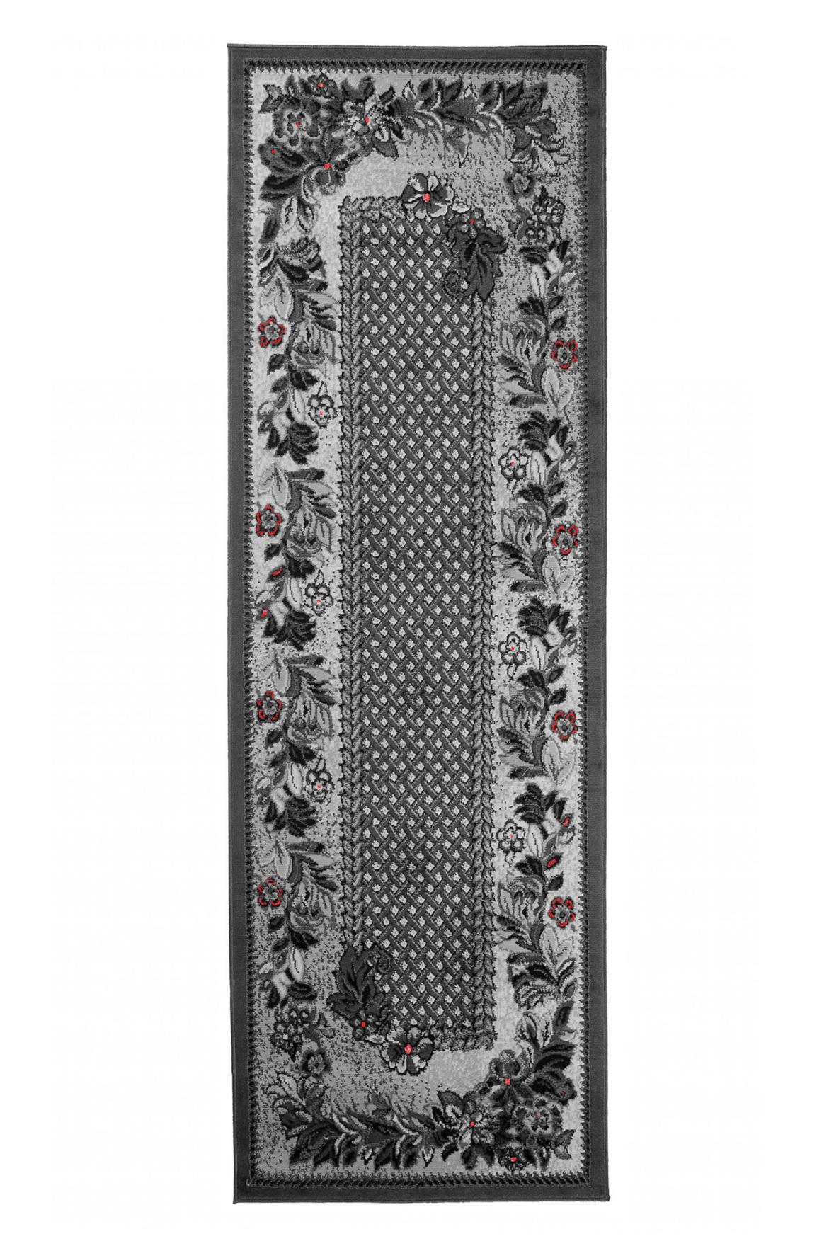 Tapis moderne Dream végétal 7192B DARK GRAY - gris