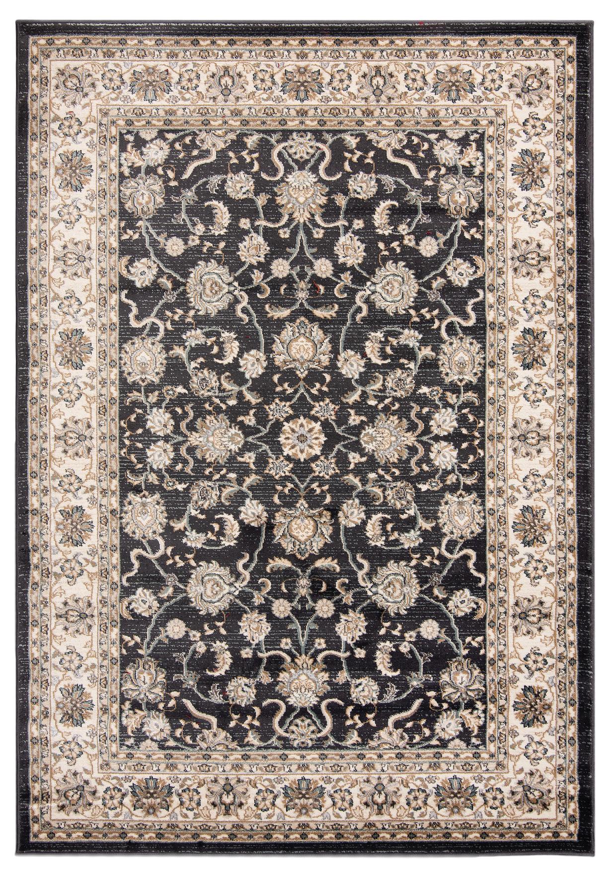 Tapis traditionnel Nemrut L423B ANTHRACITE - beige, gris
