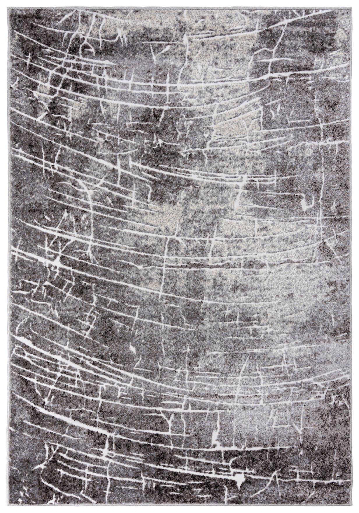 Tapis moderne à rayures NIL collection 8007_1 - gris