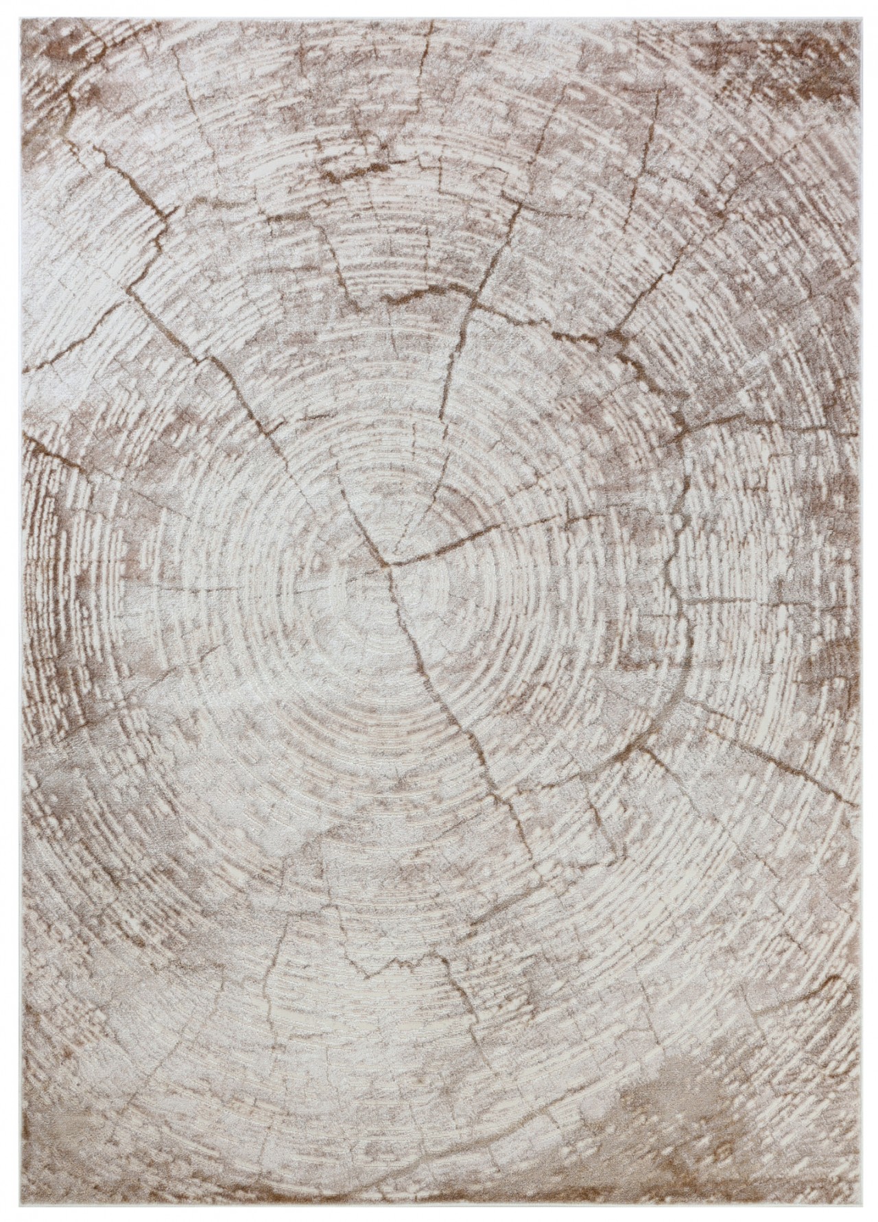 Tapis géométrique moderne - Nuoro Beige - beige clair