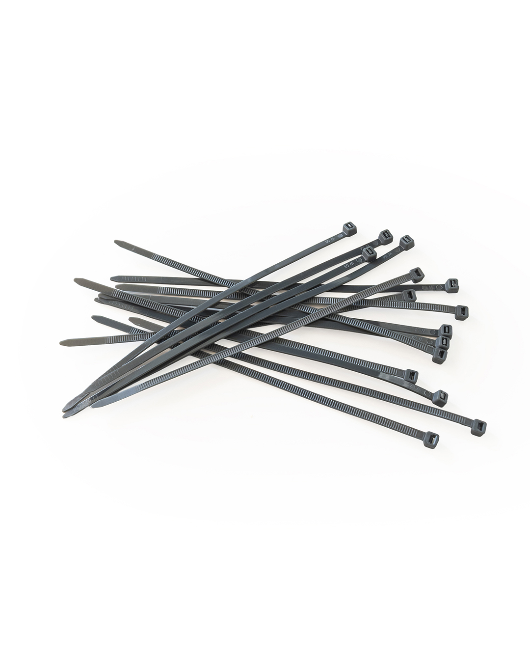 Kit de montage pour cache-câbles de jardin, attaches autobloquantes, colliers de serrage 50 pièces - Tutto Cavi - anthracite