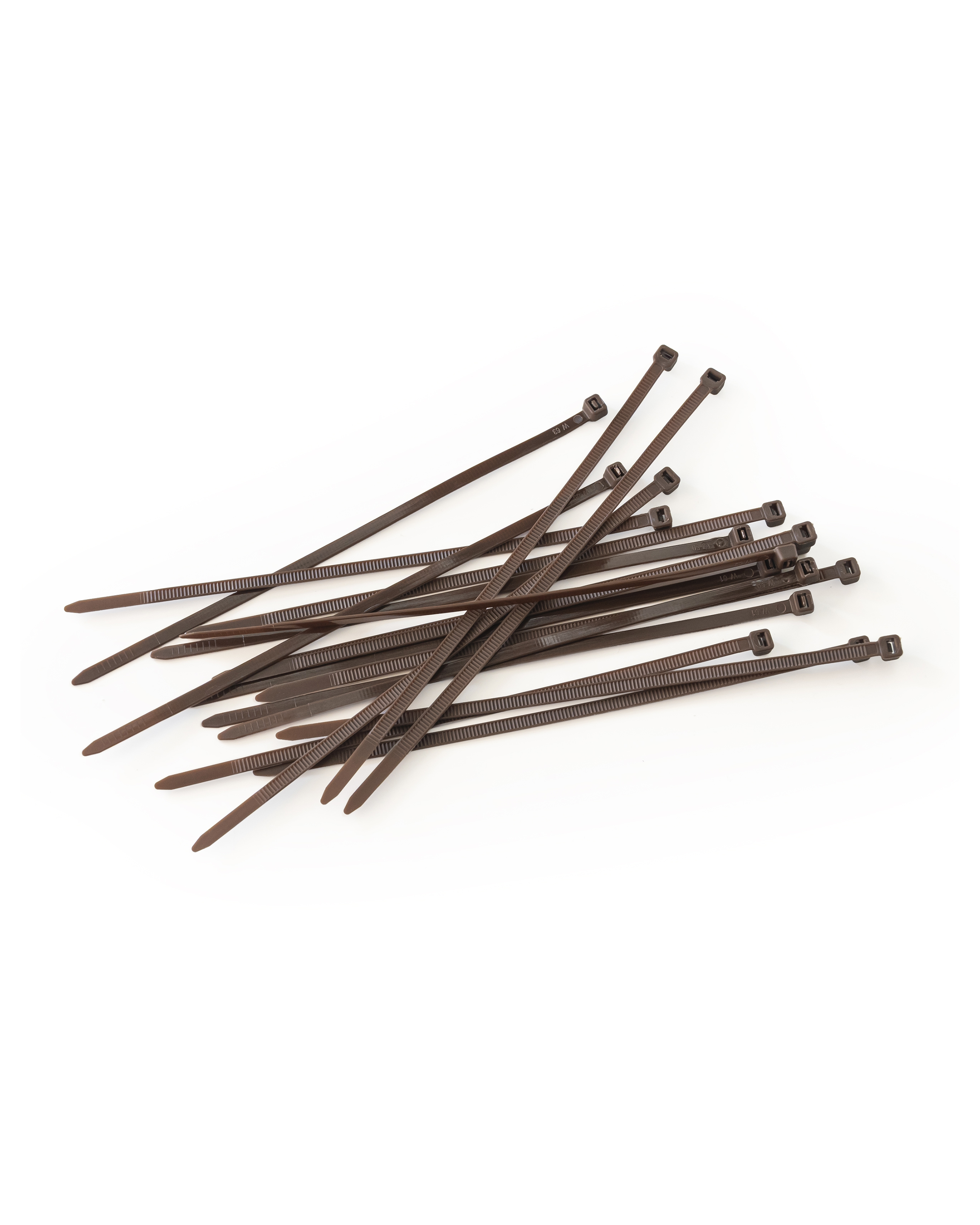 Kit de montage pour protections de jardin, attaches autobloquantes, colliers de serrage 50 pièces - Tutto Cavi - marron