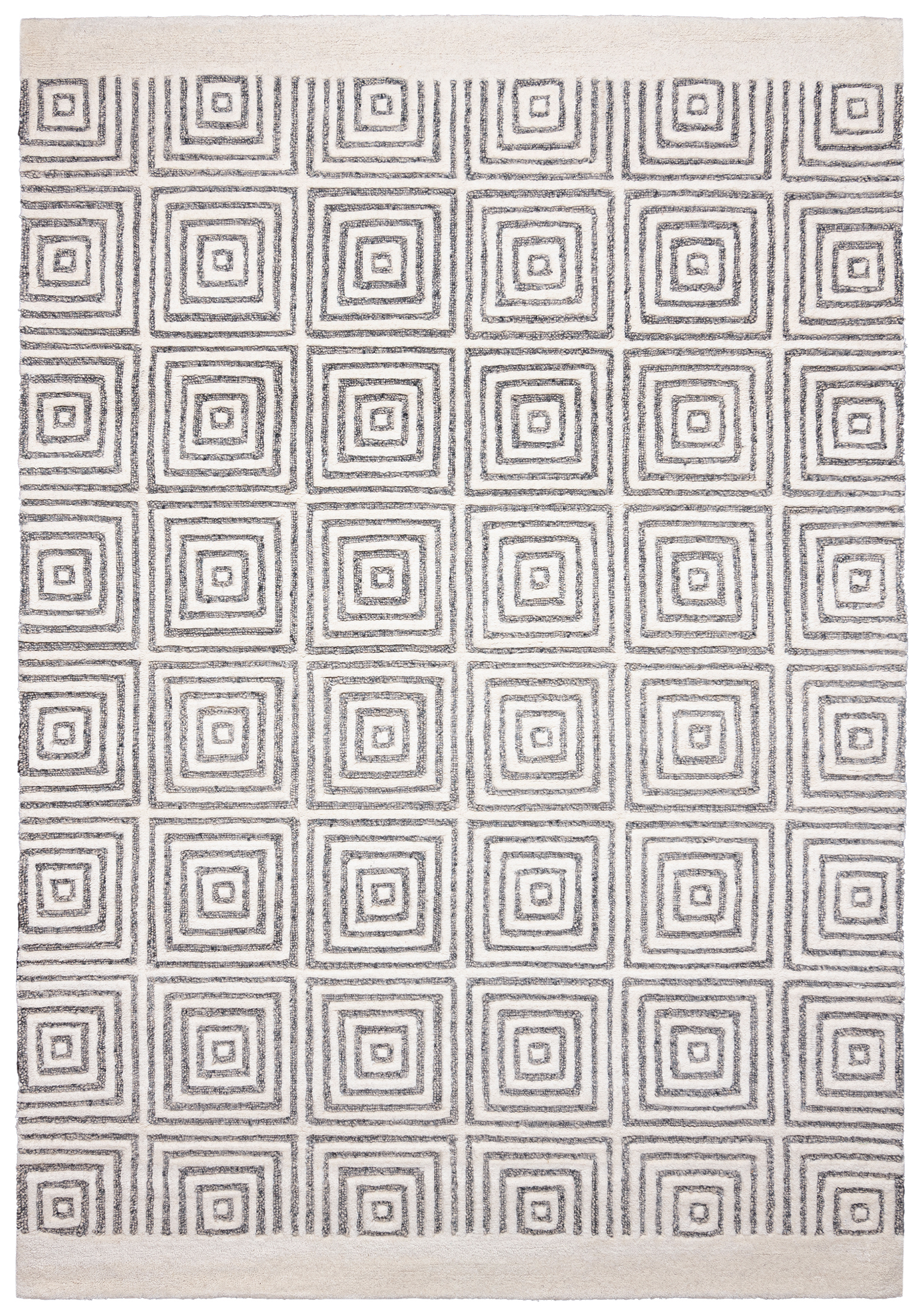 Tapis en laine ALSTER ASE-03 Crème, gris