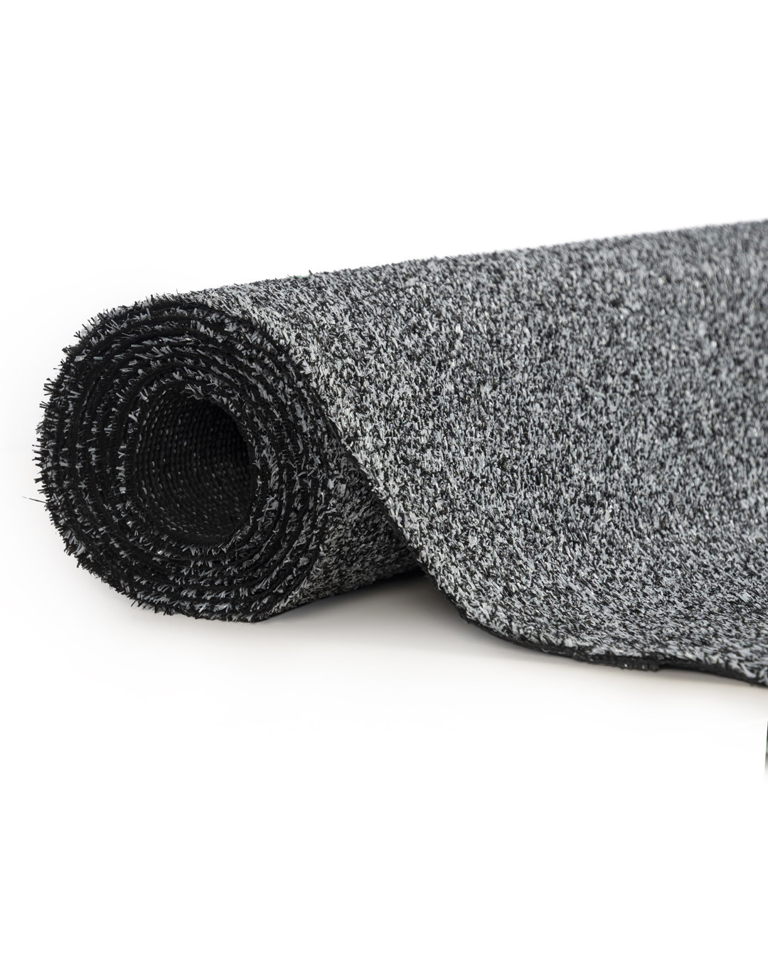 Gazon artificiel / Tapis 7 mm pour balcon, terrasse et jardin – Canyoo – gris foncé, antidérapant, imperméable, vendu au mètre
