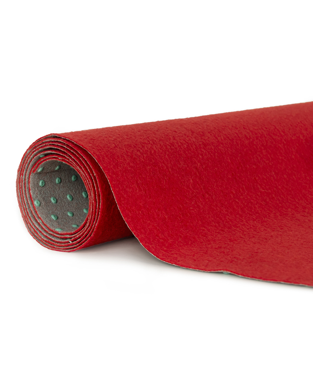 Gazon artificiel / Tapis 4 mm pour balcon, terrasse et jardin – Pemba – rouge, antidérapant, imperméable, vendu au mètre