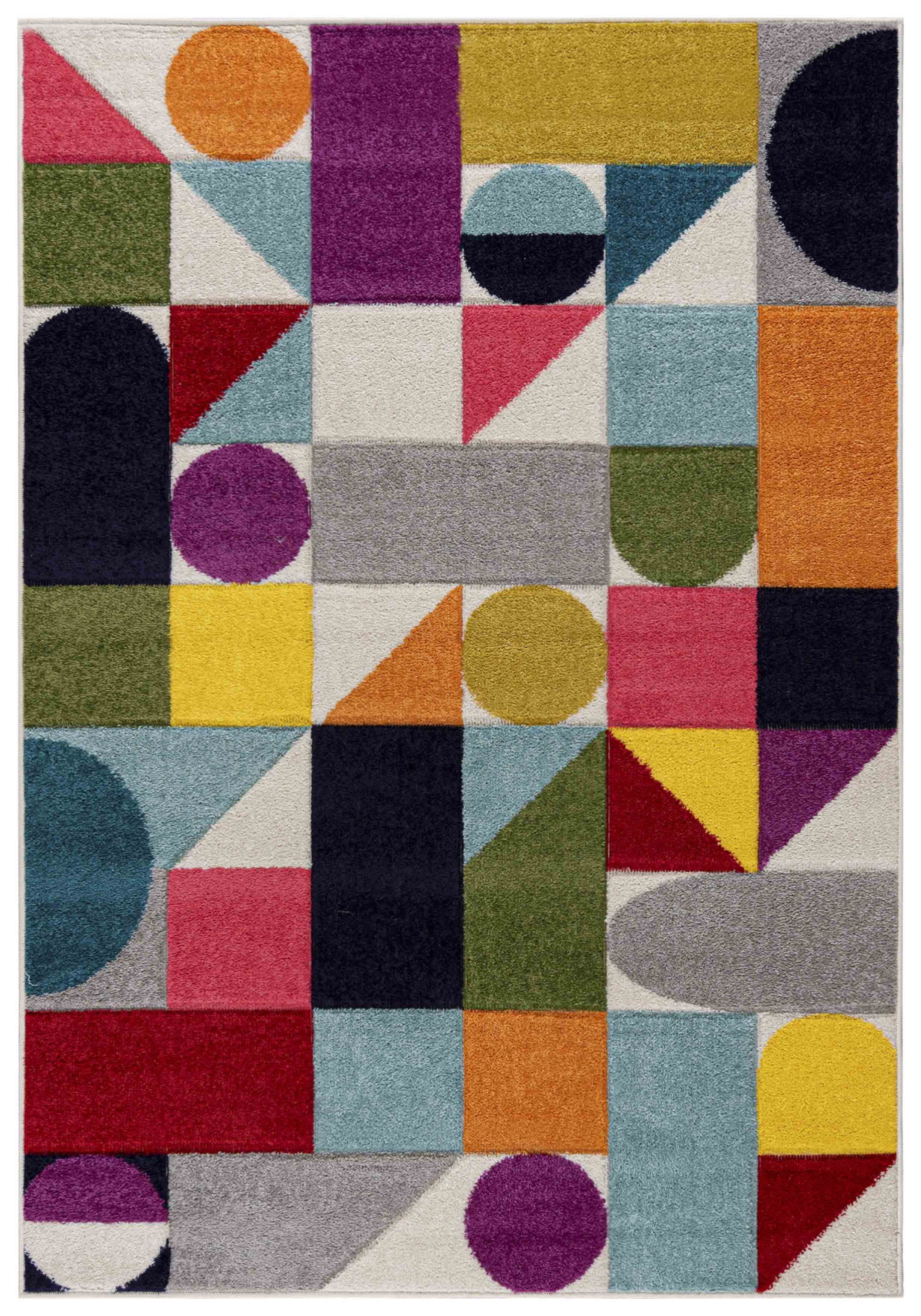 A093A ATLANTA moquette - moderne, géométrique, coloré