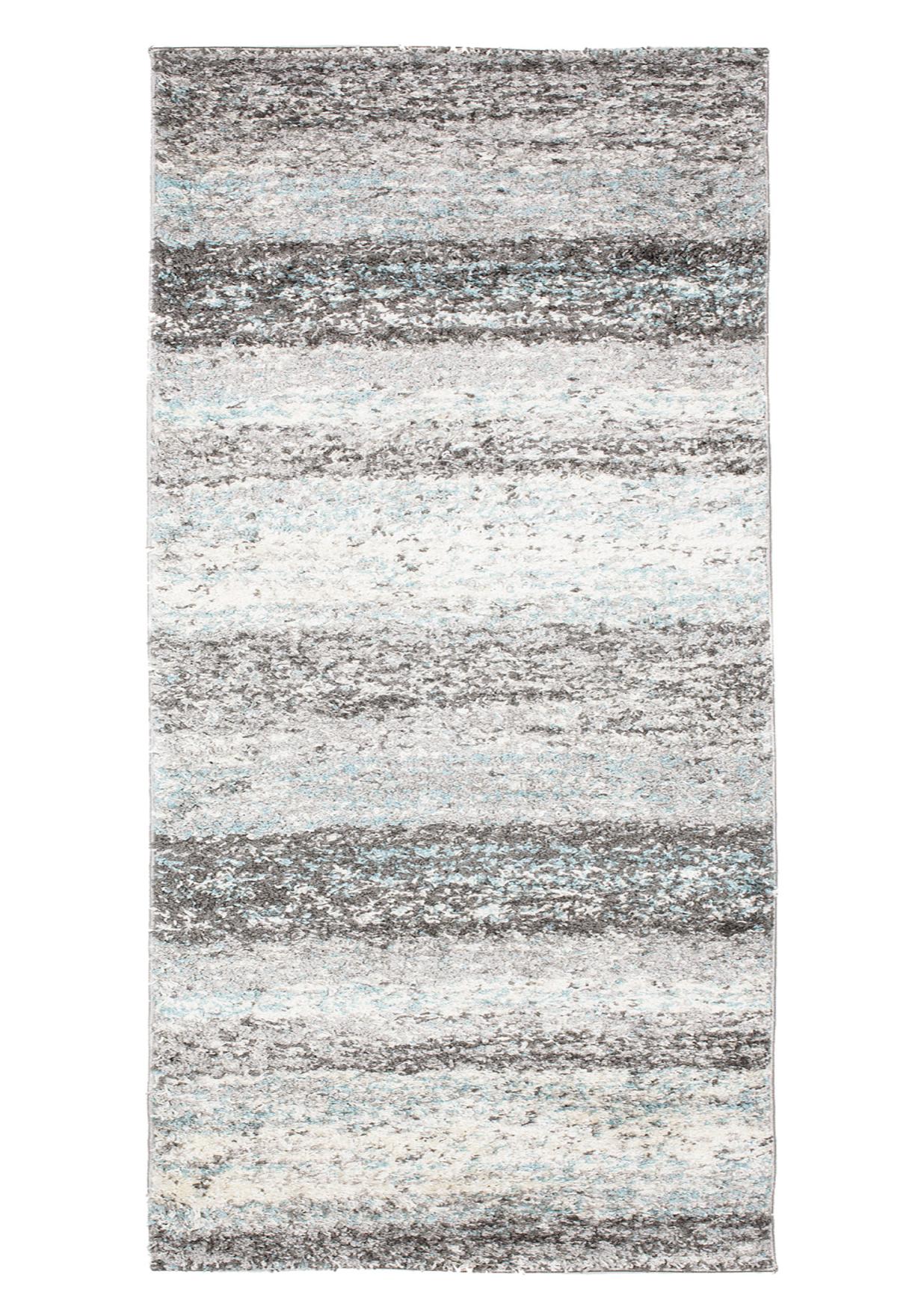 Tapis de couloir poil long Abstrait DELHI 6133B - gris, bleu