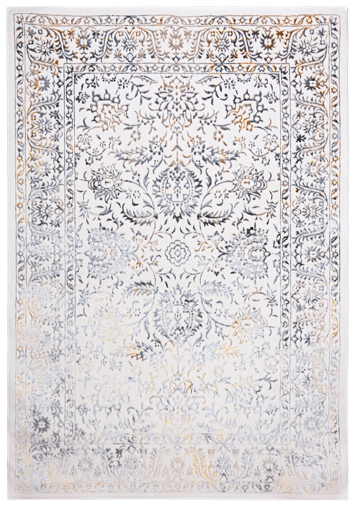 Tapis vintage à fil d'or GOLDEN MZ45H crème - crème