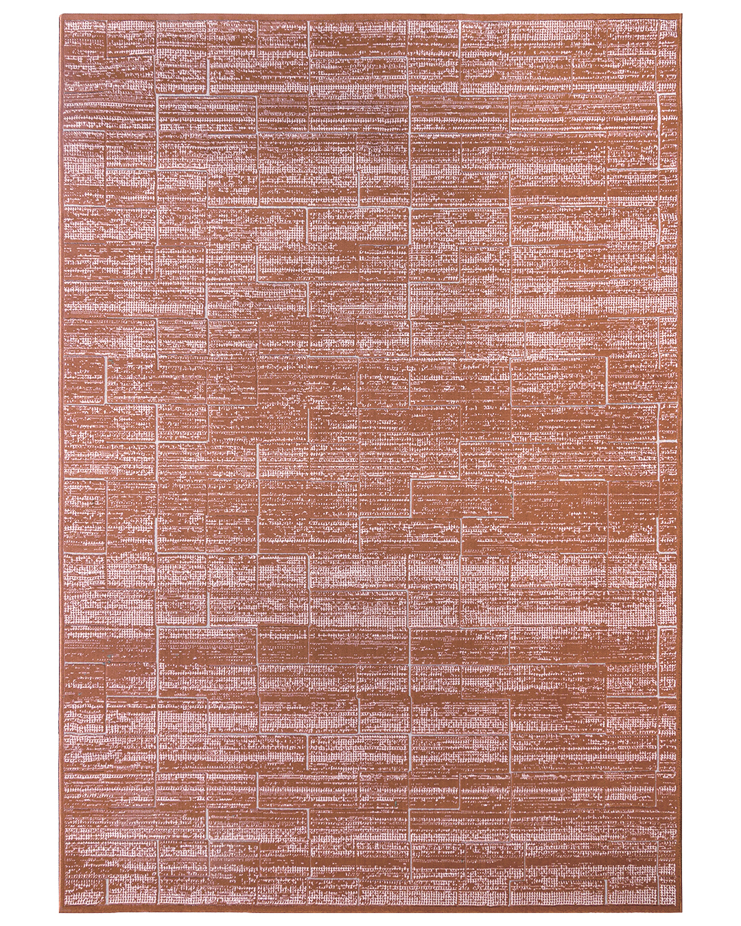 Tapis Moderne, Abstrait - Alin Terracota - rouge