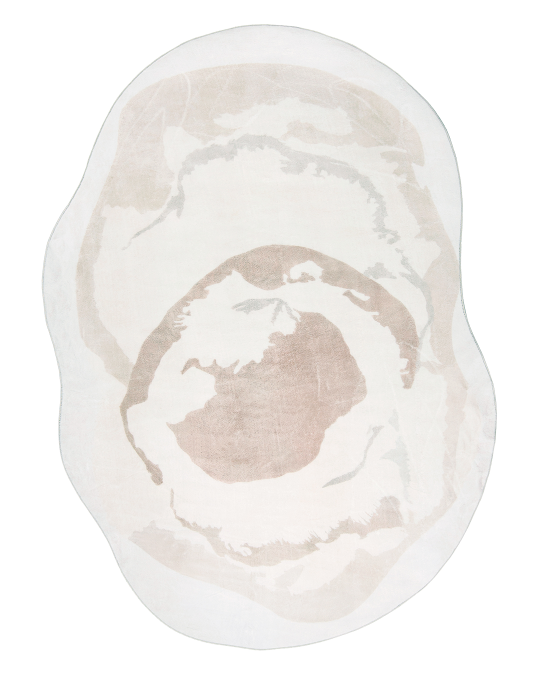 Tapis Moderne Irrégulier - Bova Nello - blanc, beige, abstrait