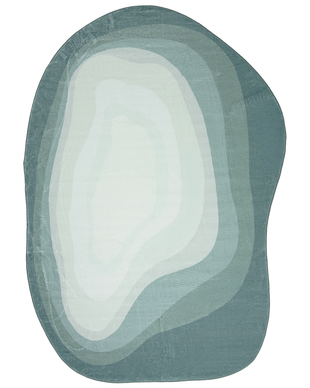 Tapis Moderne Irrégulier - Bova Penta - vert, blanc, abstrait