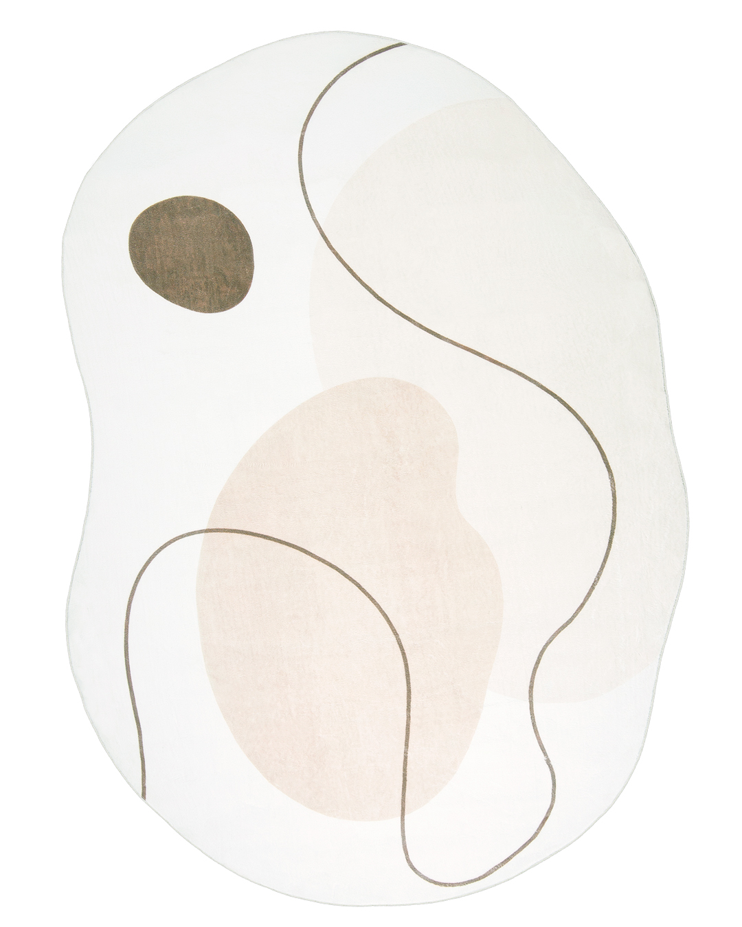 Tapis Moderne Irrégulier - Bova Serta - beige, marron, abstrait