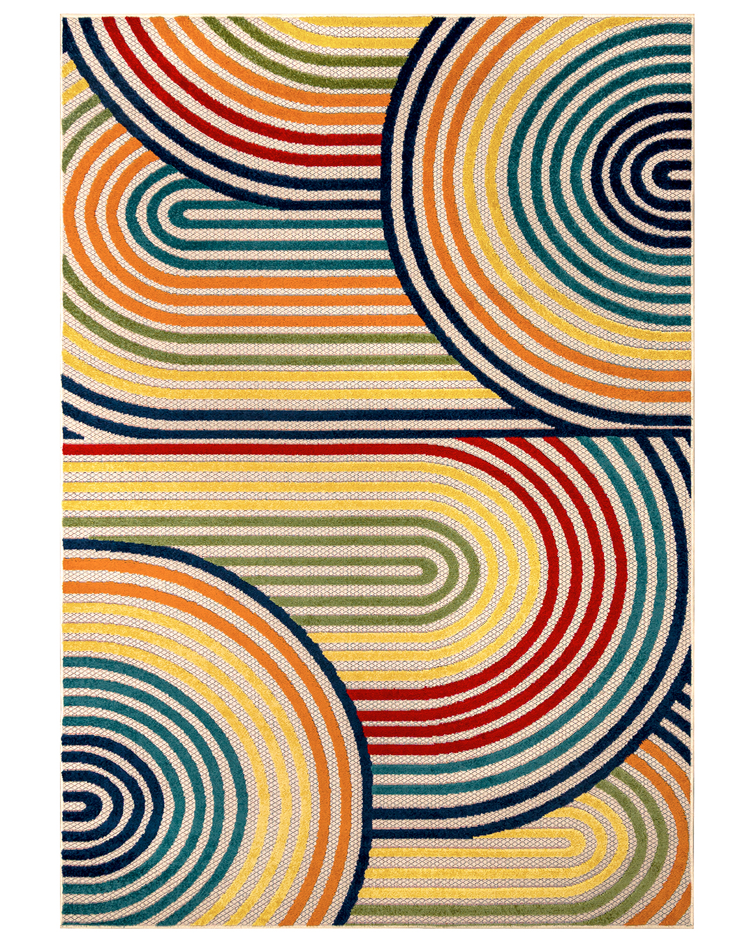 Tapis Moderne, Abstrait - Fano Ovale - multicolore