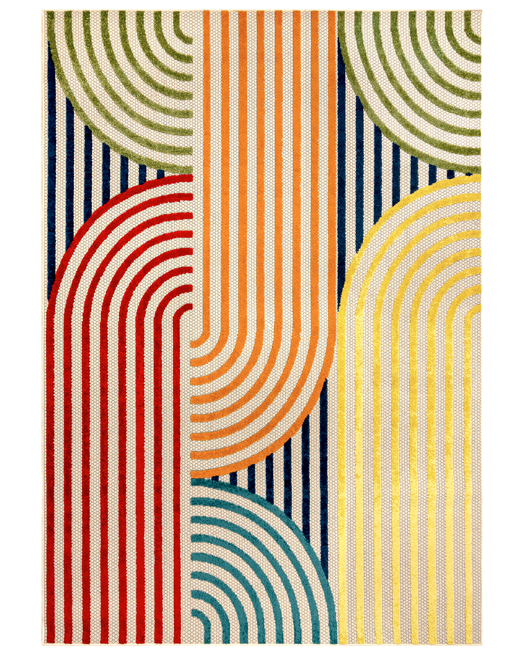 Tapis Moderne, Abstrait - Fano Primula - multicolore
