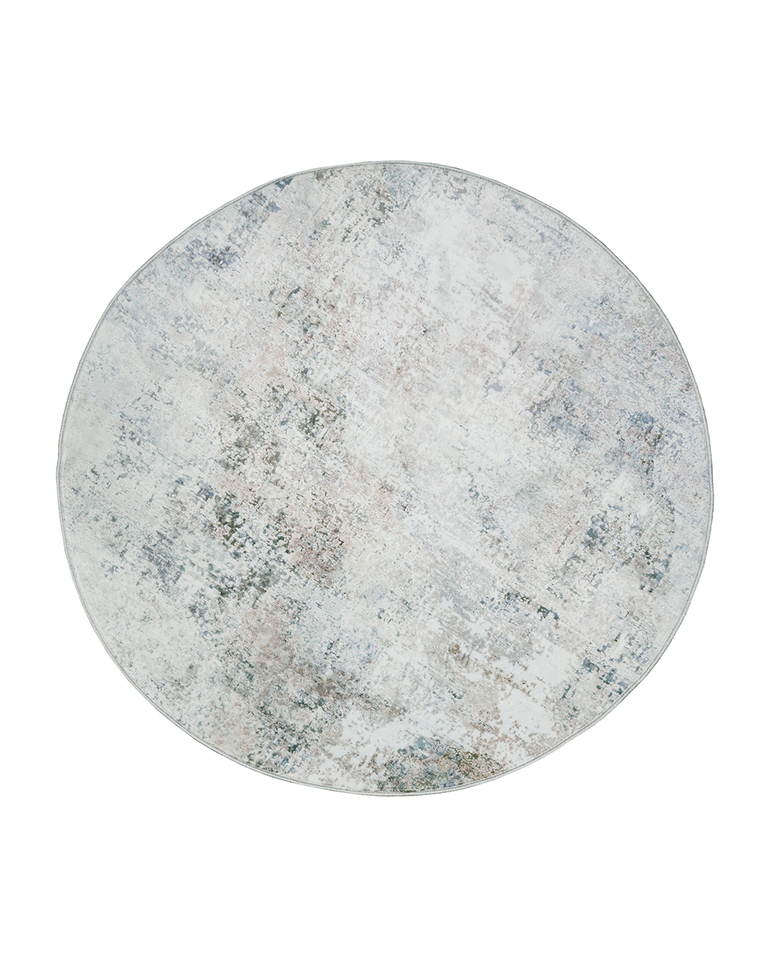 Tapis Moderne Abstrait Rond - Loja Taupe - crème, gris