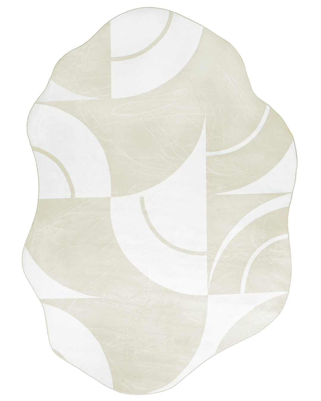 Tapis Moderne Irrégulier - Mirano Mena - crème, beige, abstrait