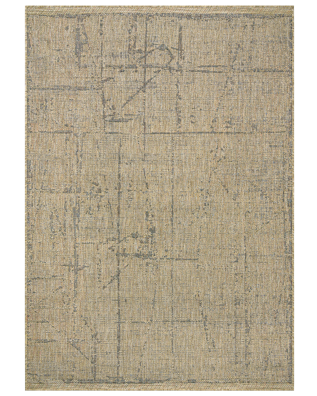 Tapis d'extérieur / d'intérieur, abstrait - Pinto Talud - beige, marron, géométrique