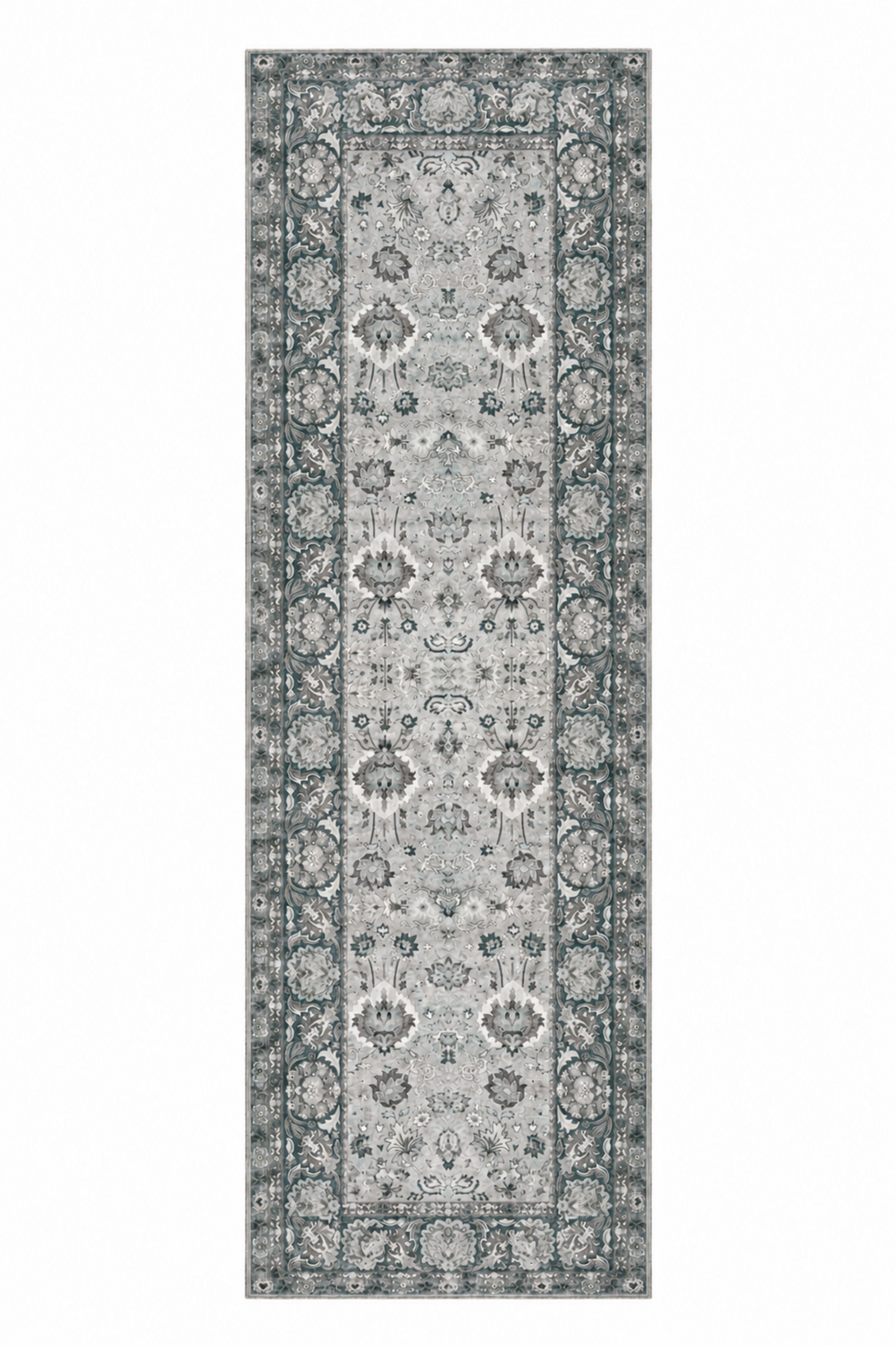 Tapis oriental traditionnel - Lalin Beige - gris, vintage