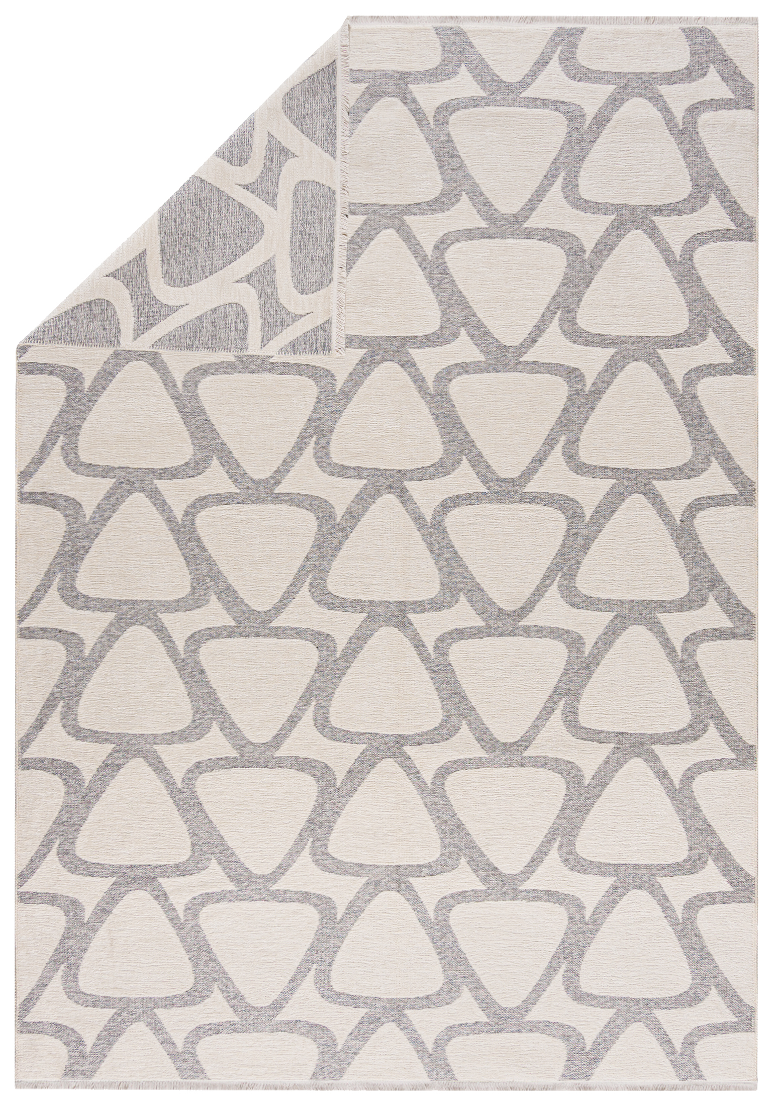 Tapis Moderne Réversible - Amalfi Tenero - beige, gris