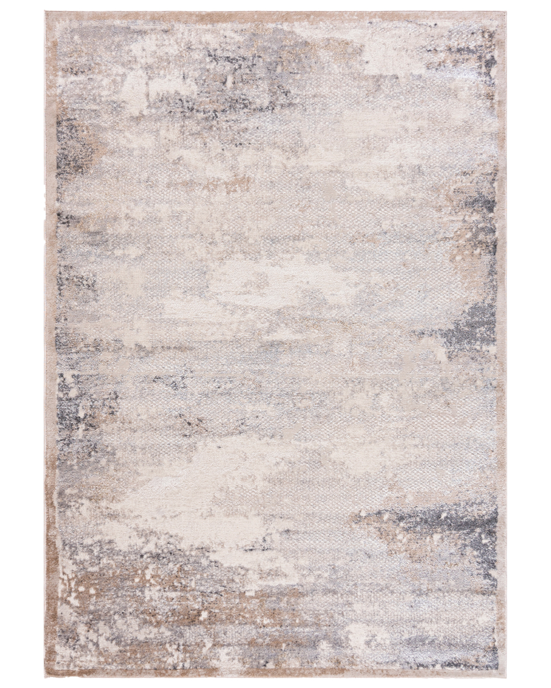 Tapis moderne abstrait Aosta Sabbia - crème, beige, gris