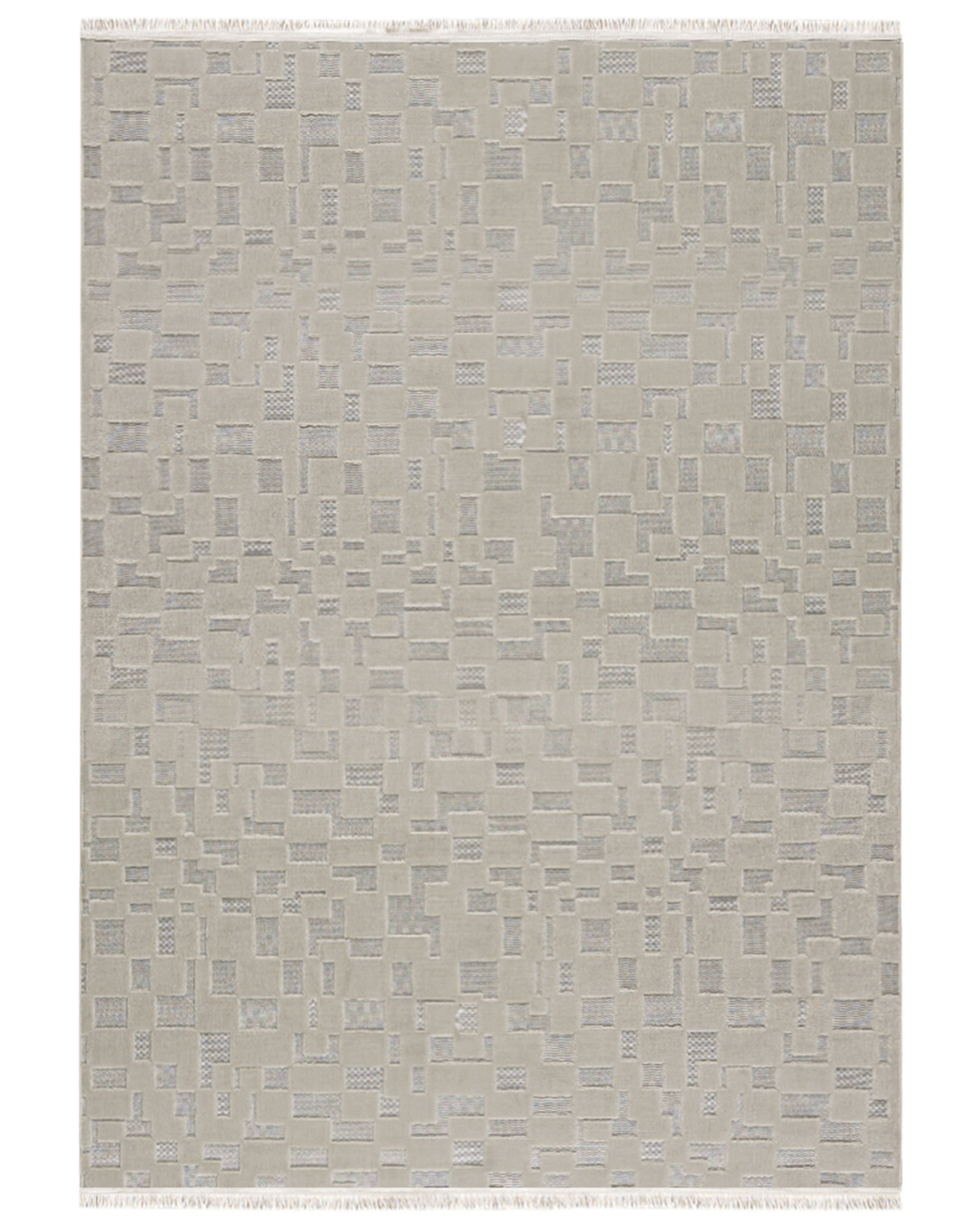 Tapis Moderne à Franges - Sora Volo Beige - beige