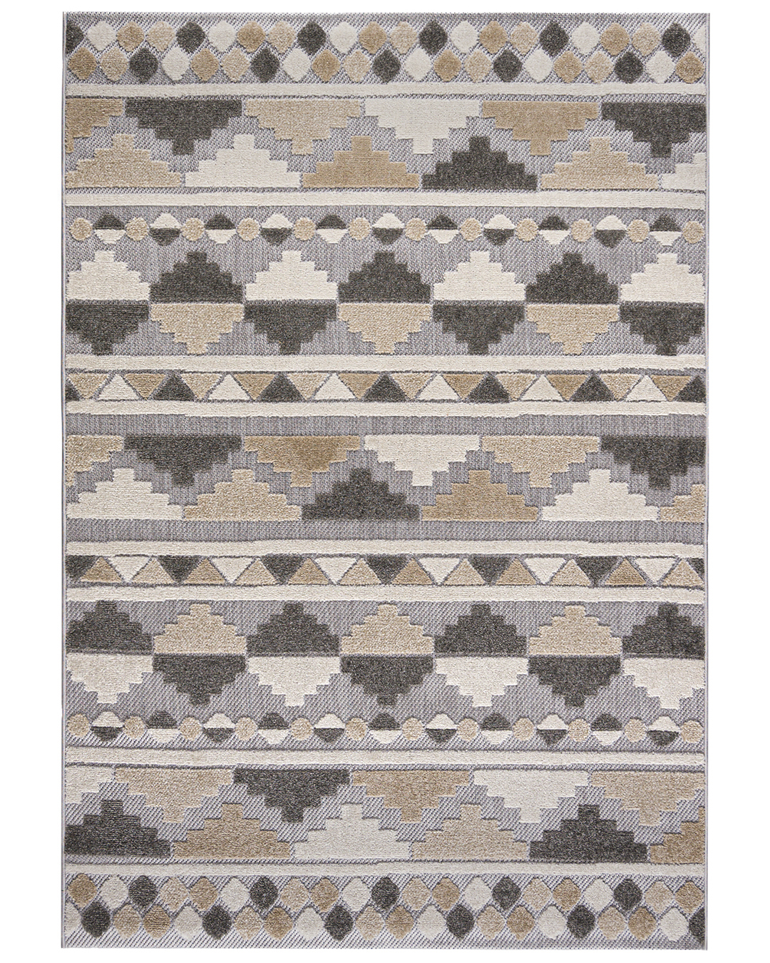 Tapis d'intérieur / extérieur - Vasco Beige - crème, beige, imperméable