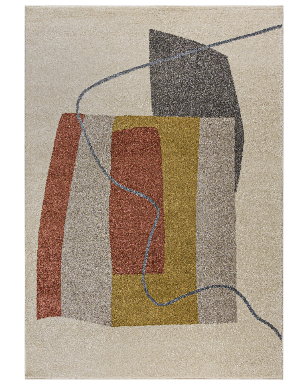 Tapis moderne - Lucy NP25G - crème, jaune, brun