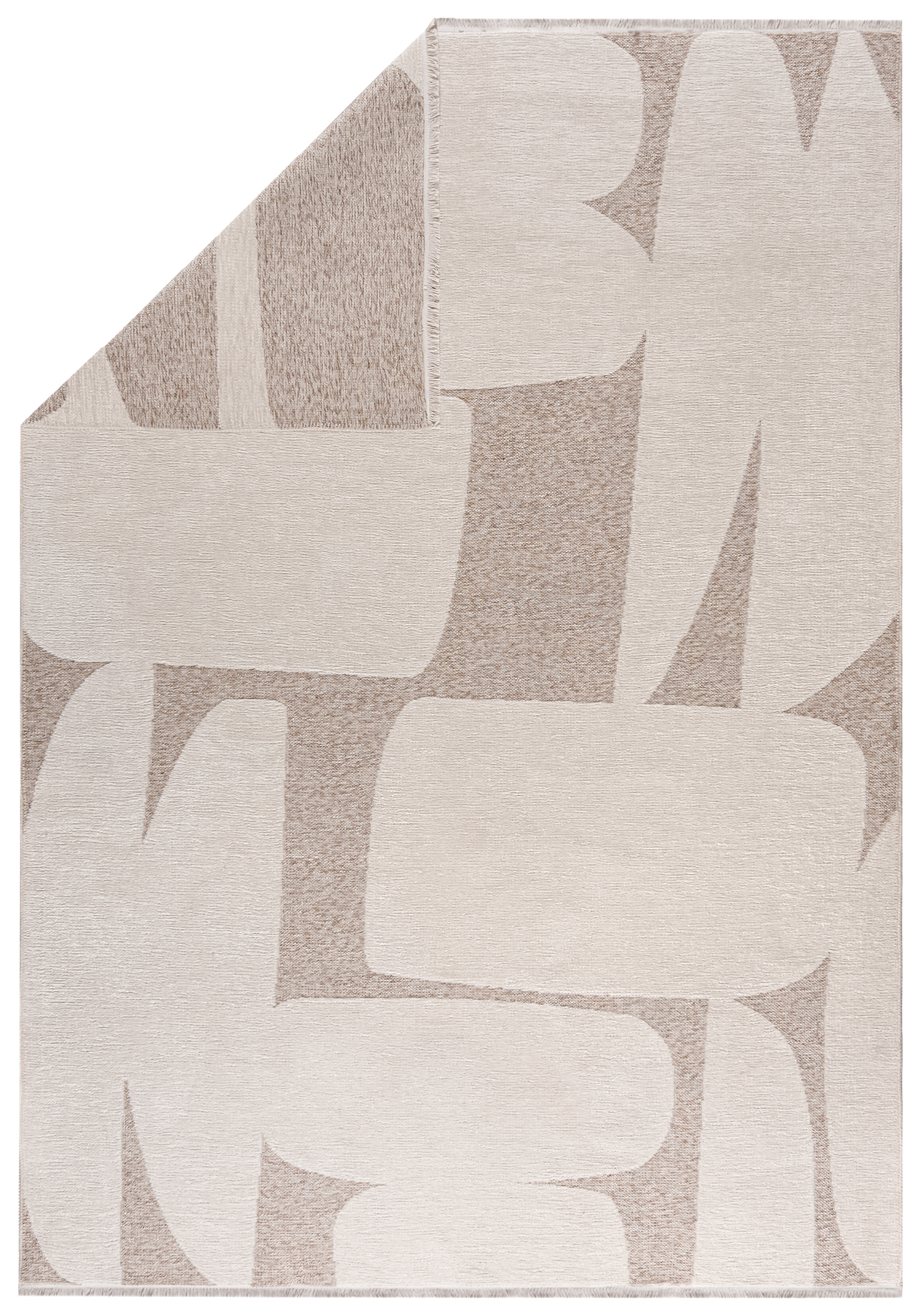 Tapis Moderne Réversible - Amalfi Pieno - crème, beige