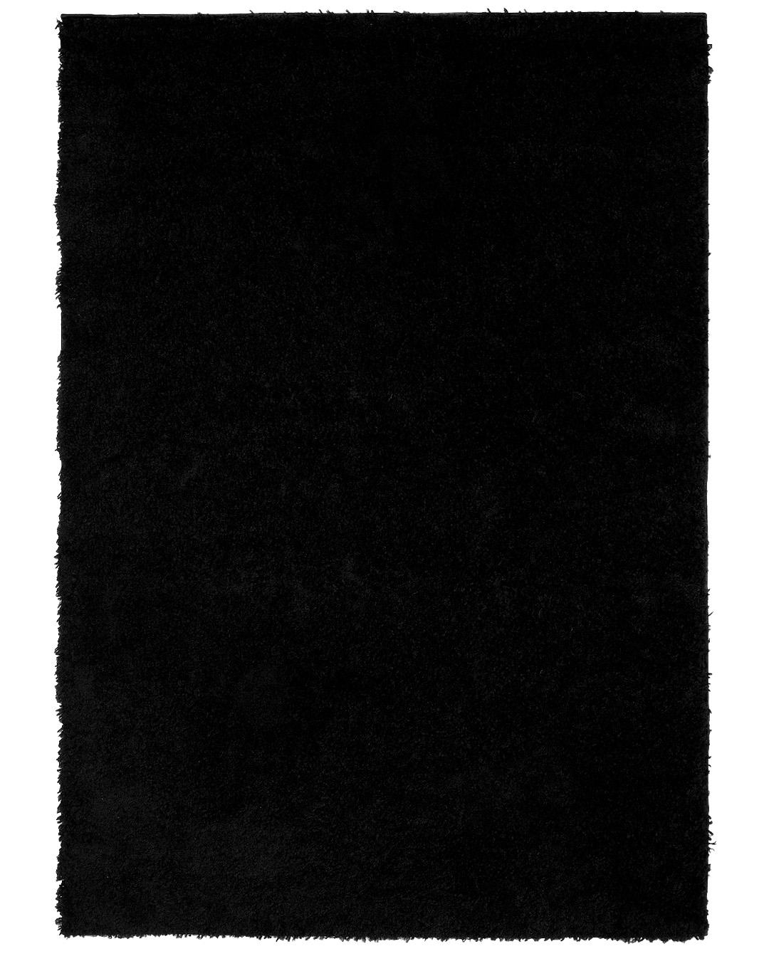 Tapis moderne Shaggy - Unito Nero - noir, uni