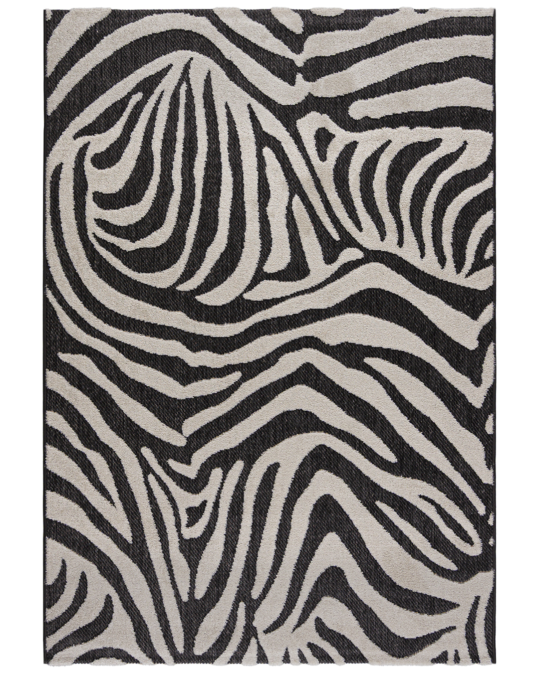 Tapis d'extérieur / d'intérieur - Zebra Nero - blanc, noir, imperméable