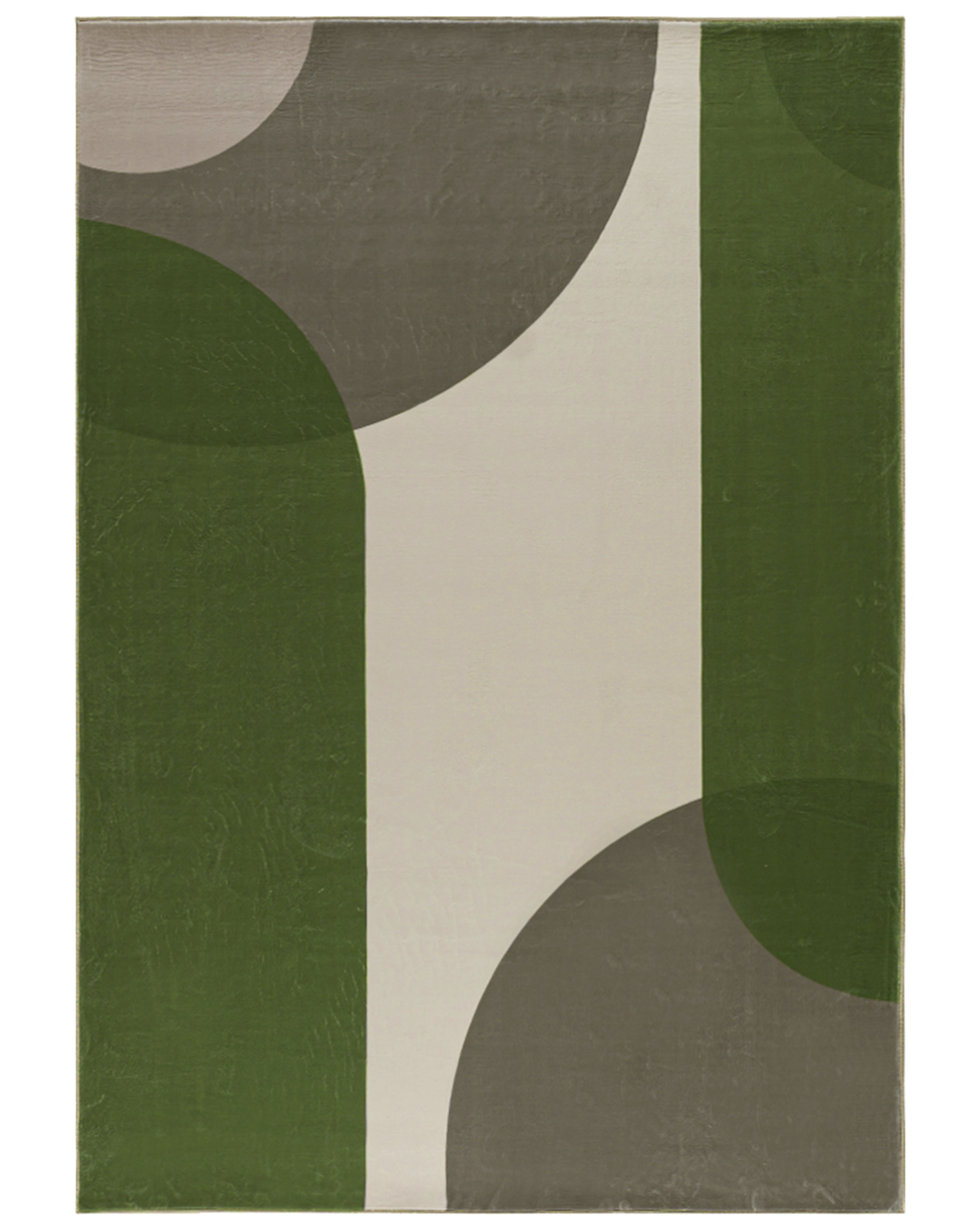 Tapis géométrique moderne - Modica Ombra - beige, vert