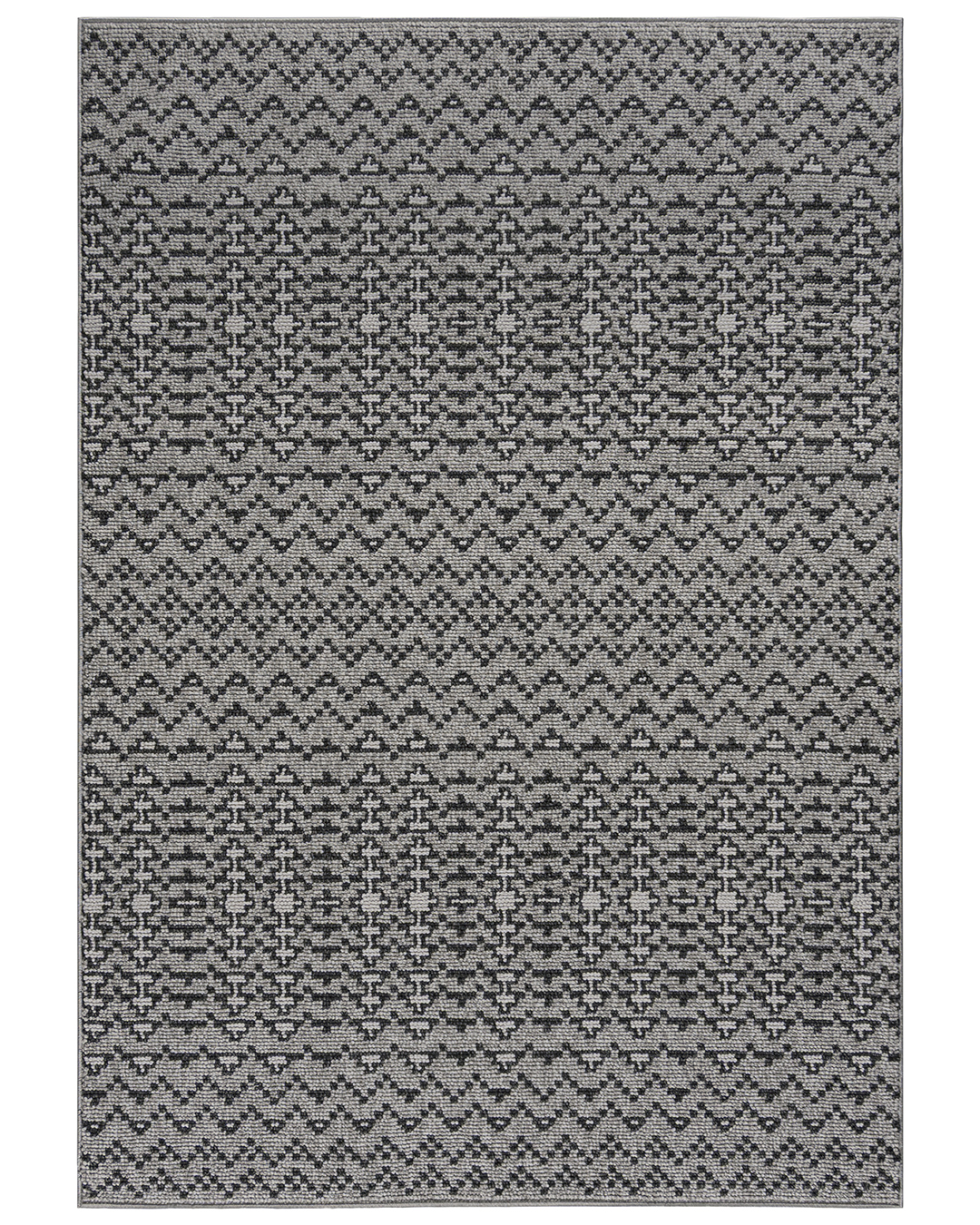 Tapis moderne scandinave - Lora RG58A - gris, à pois