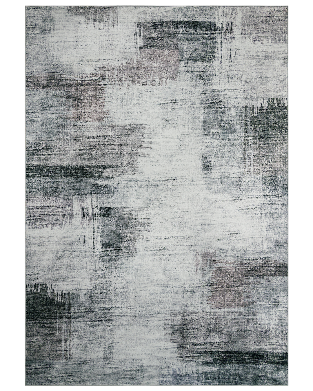 Tapis moderne - Vic Grafito - gris et graphite, avec motif géométrique