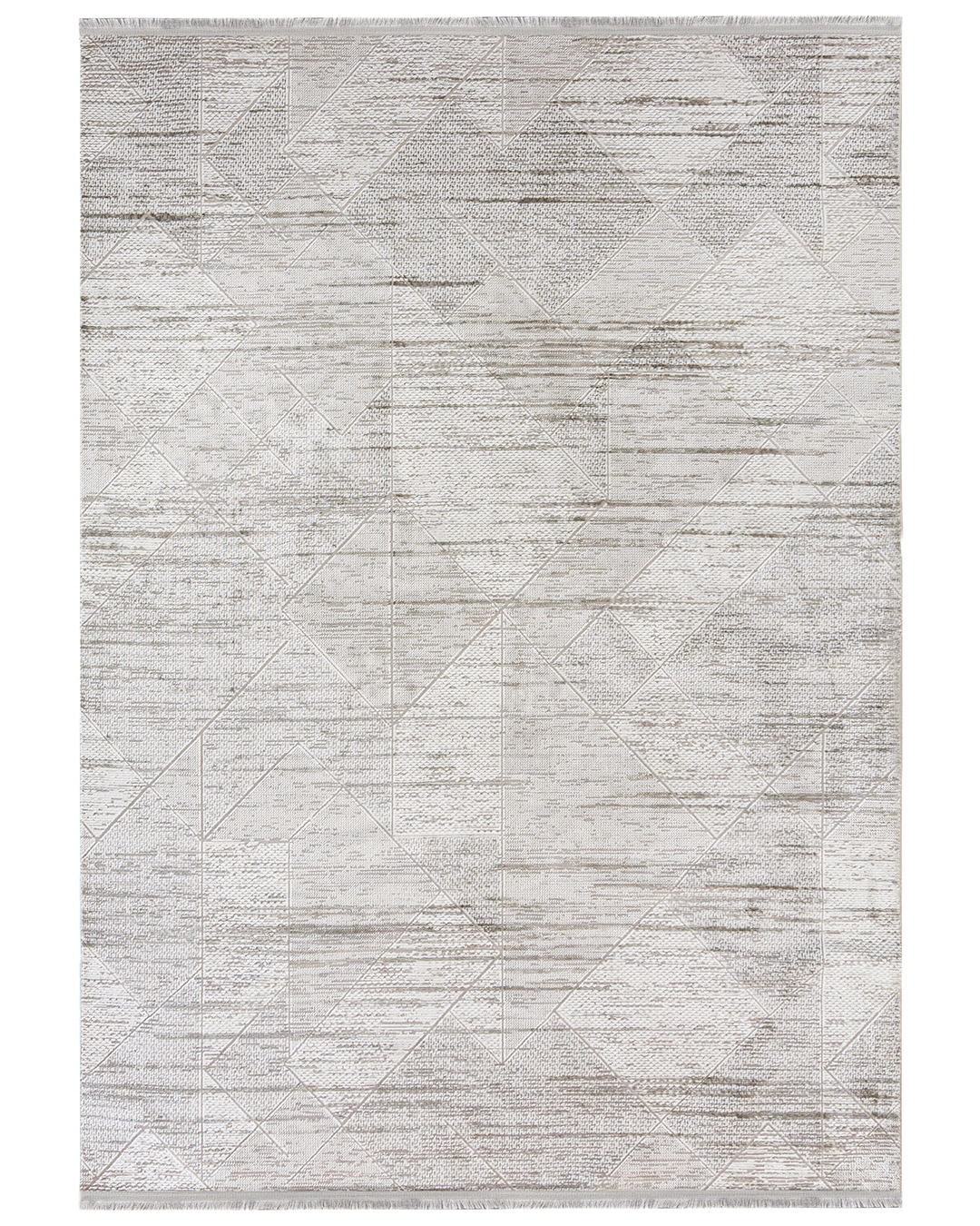 Tapis Moderne à Franges - Bari Filo Grafite - gris graphite