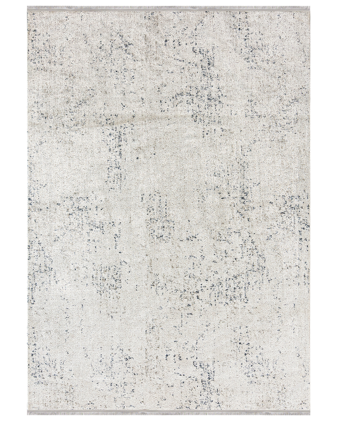 Tapis Moderne à Franges - Bari Pepe Blu - gris, bleu