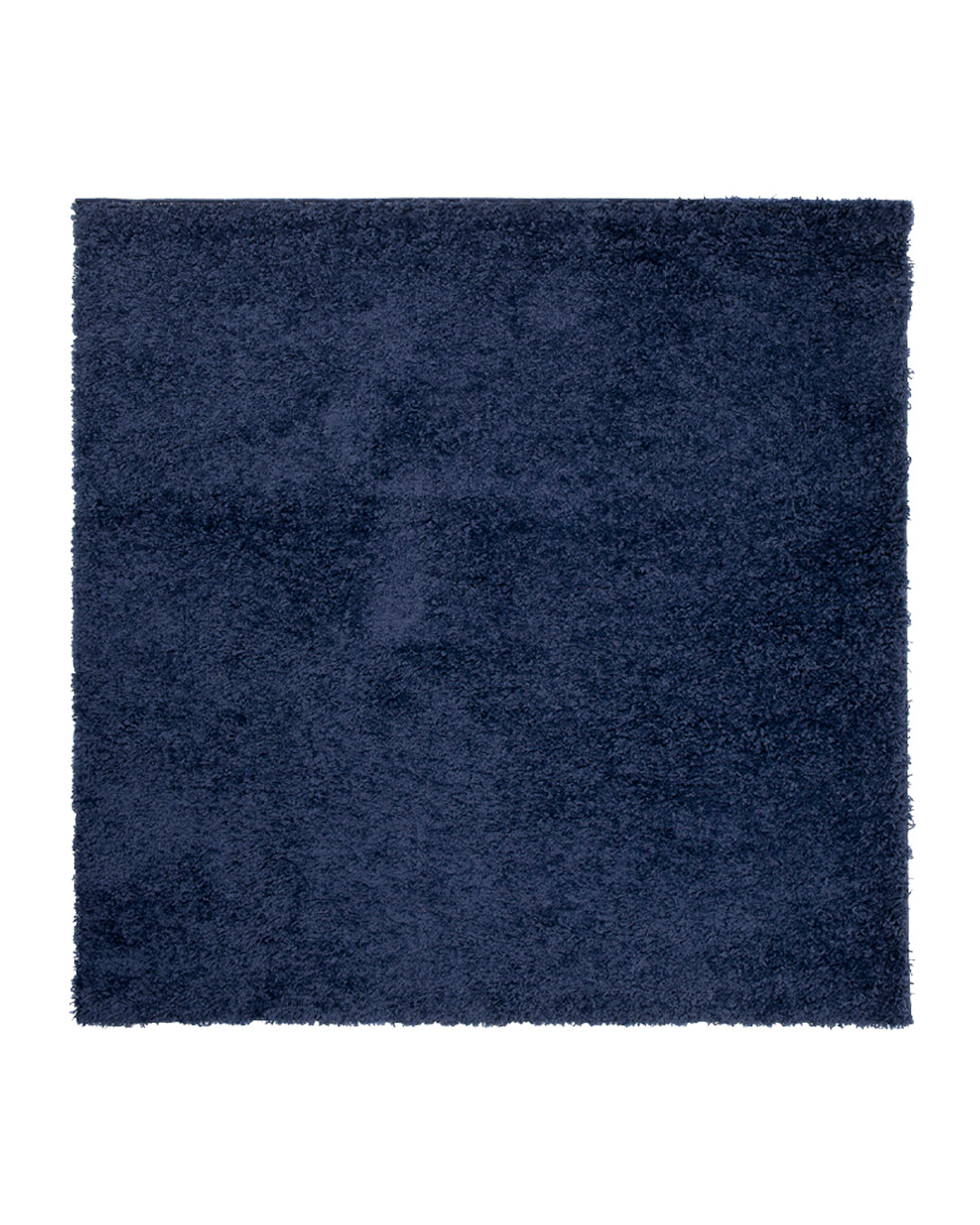 Tapis moderne poil long carre - Unito Blu - bleu marine, uni