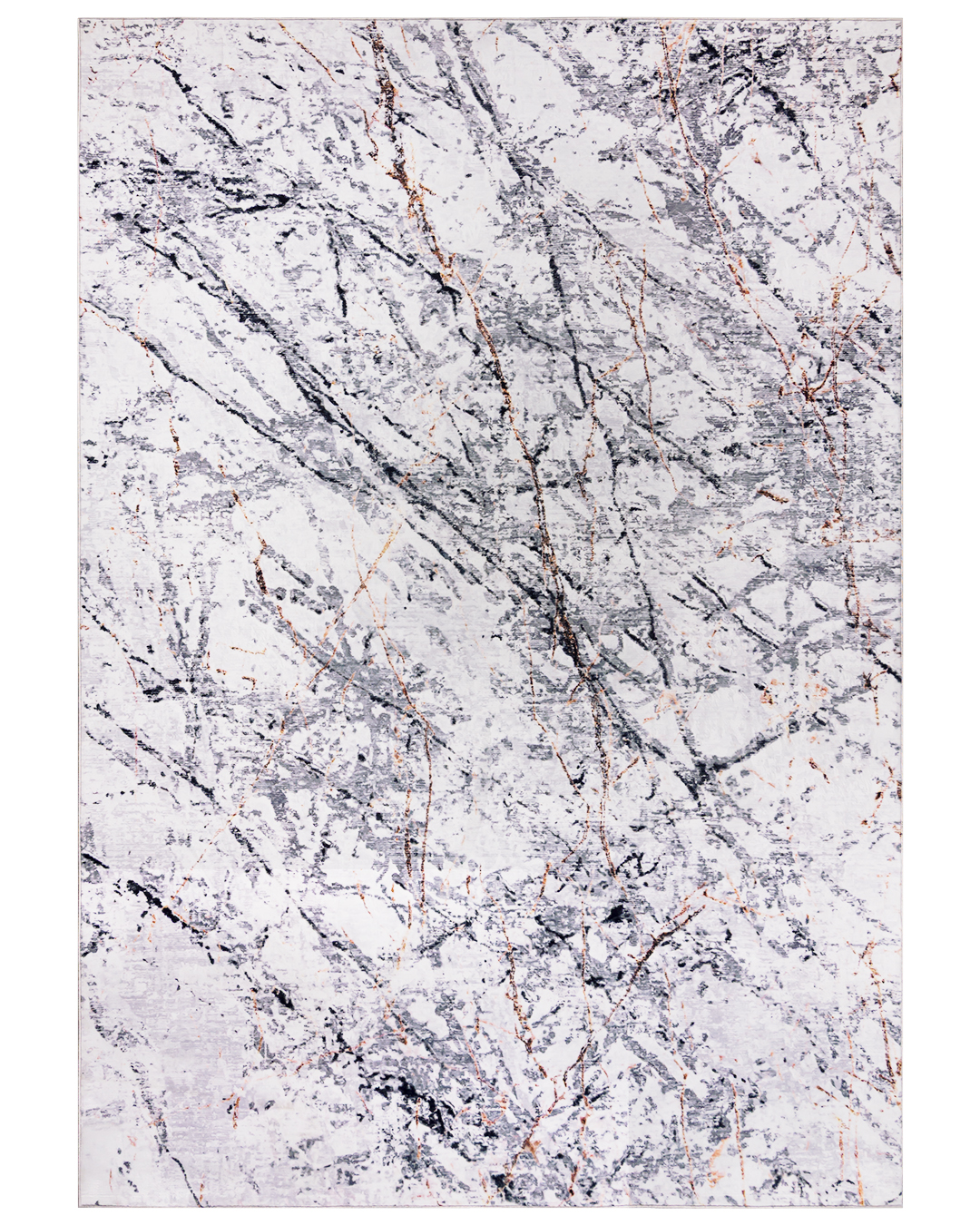 Tapis moderne - Vic Paloma - gris, avec motif abstrait, effet marbre