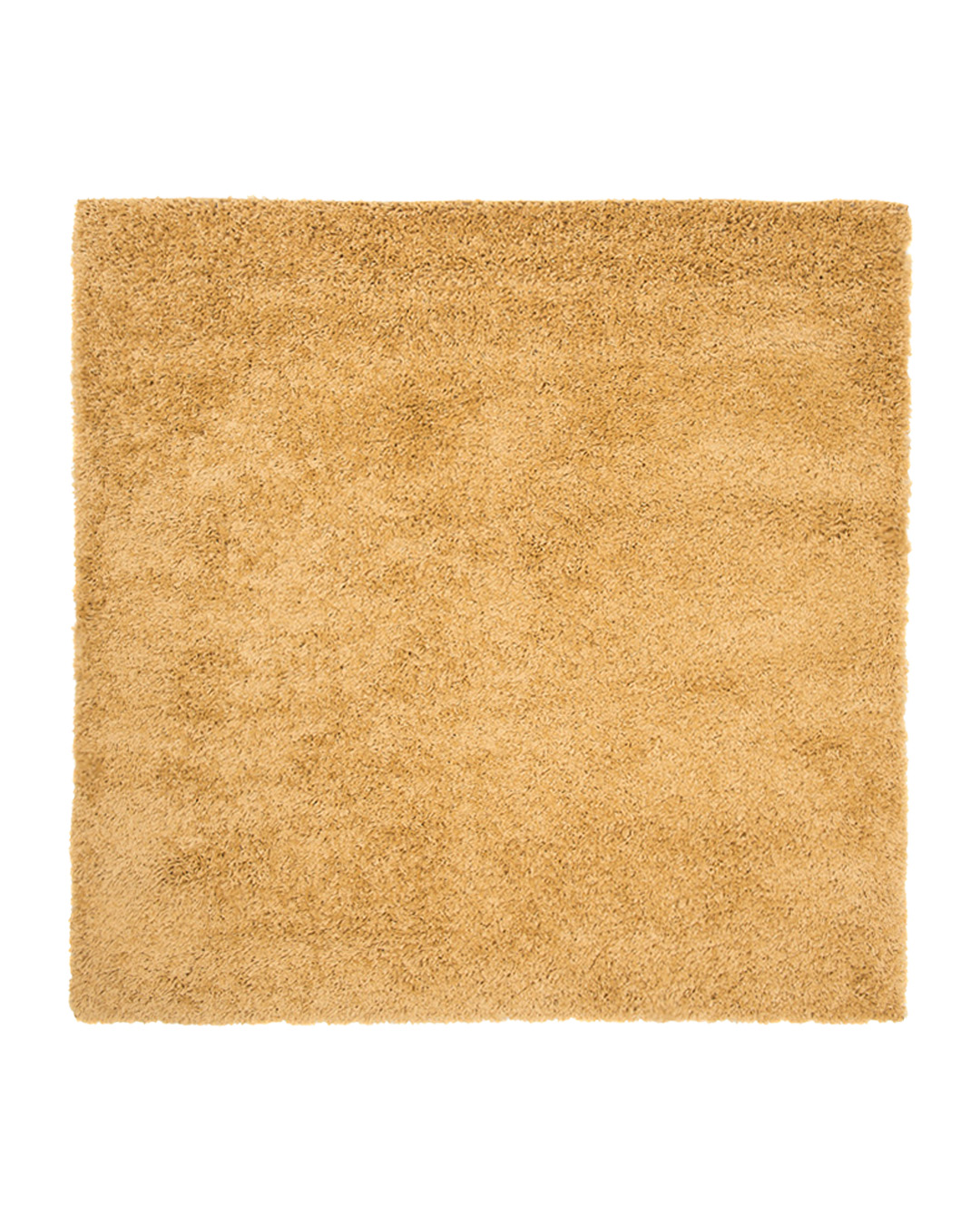 Tapis moderne poil long carre - Unito Giallo - jaune, moutarde, uni