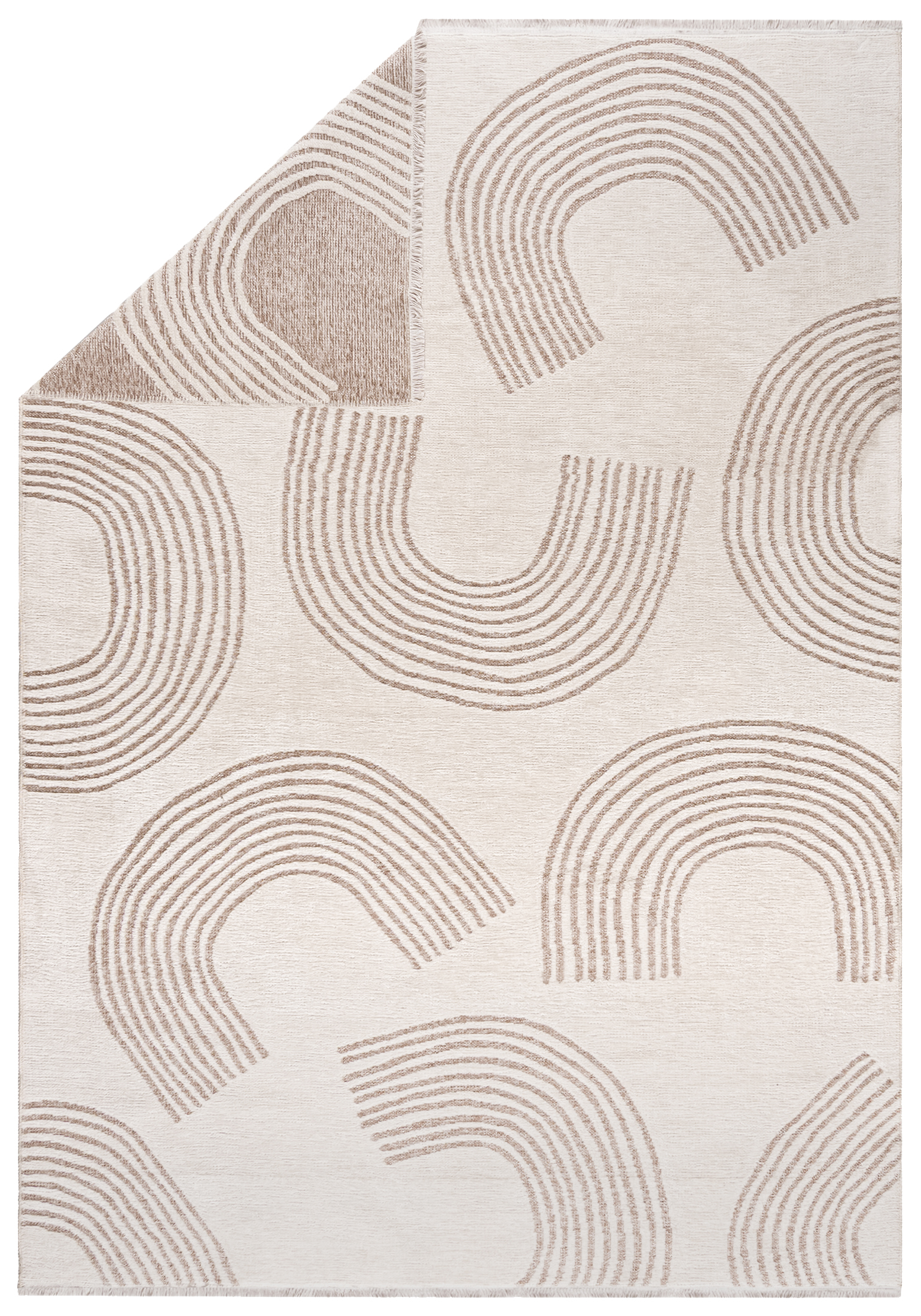 Tapis Moderne Réversible - Amalfi Volante - crème, blanc