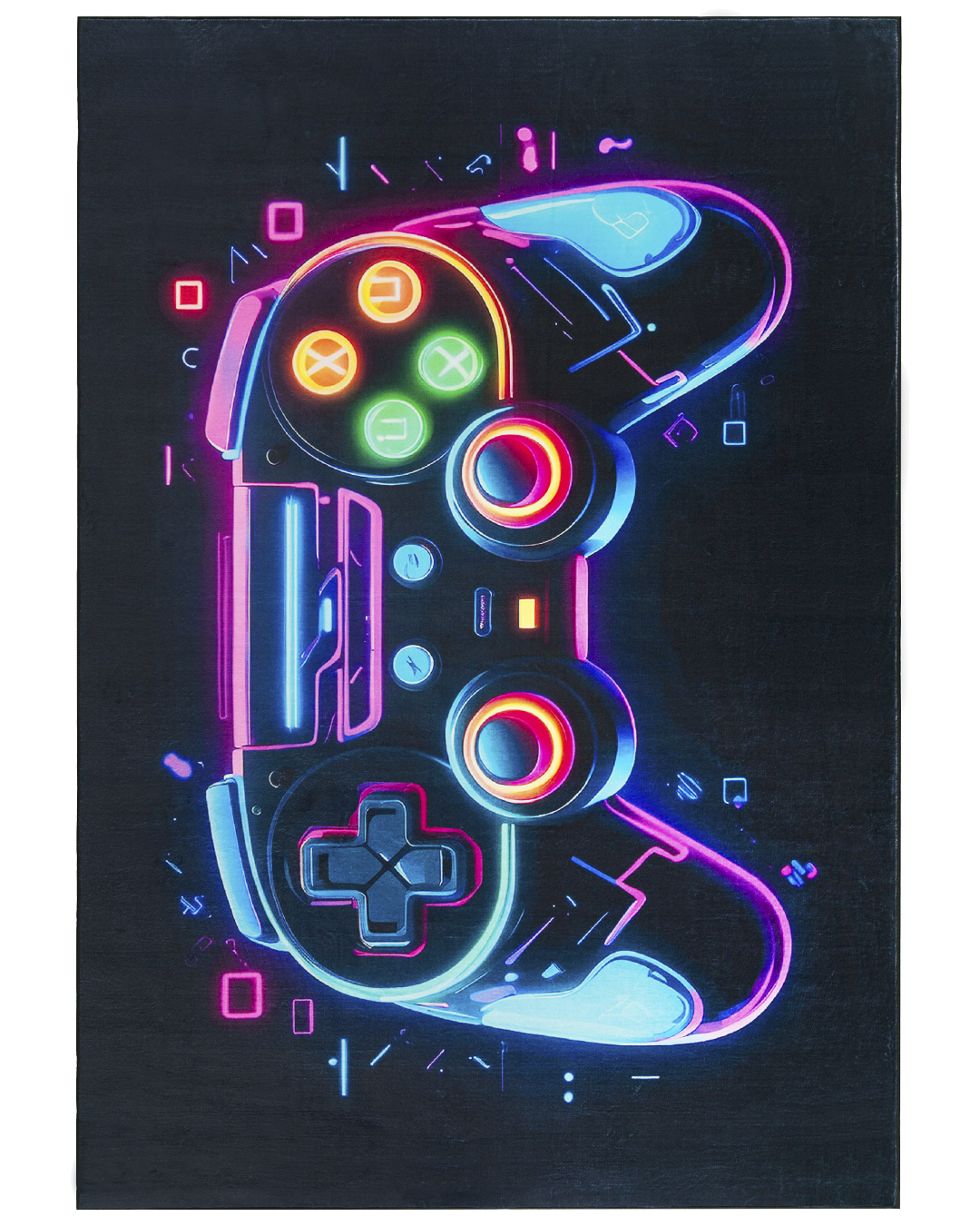 Tapis gaming junior – Gara Veloce – noir, bleu, rose