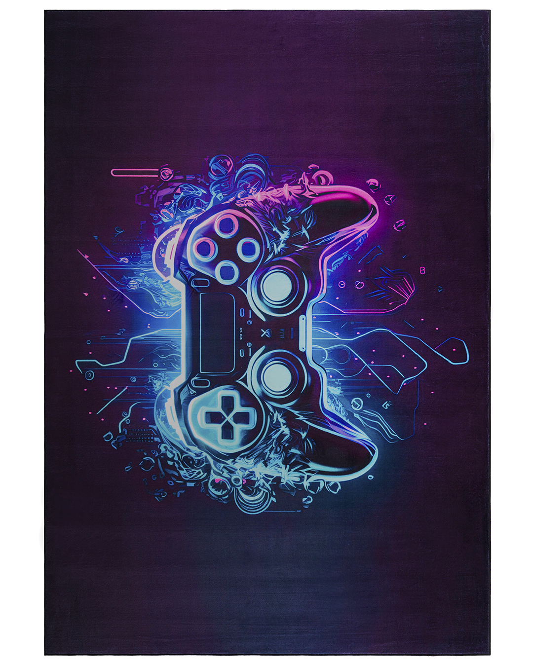 Tapis gaming junior – Gara Lesto – noir, bleu, multicolore