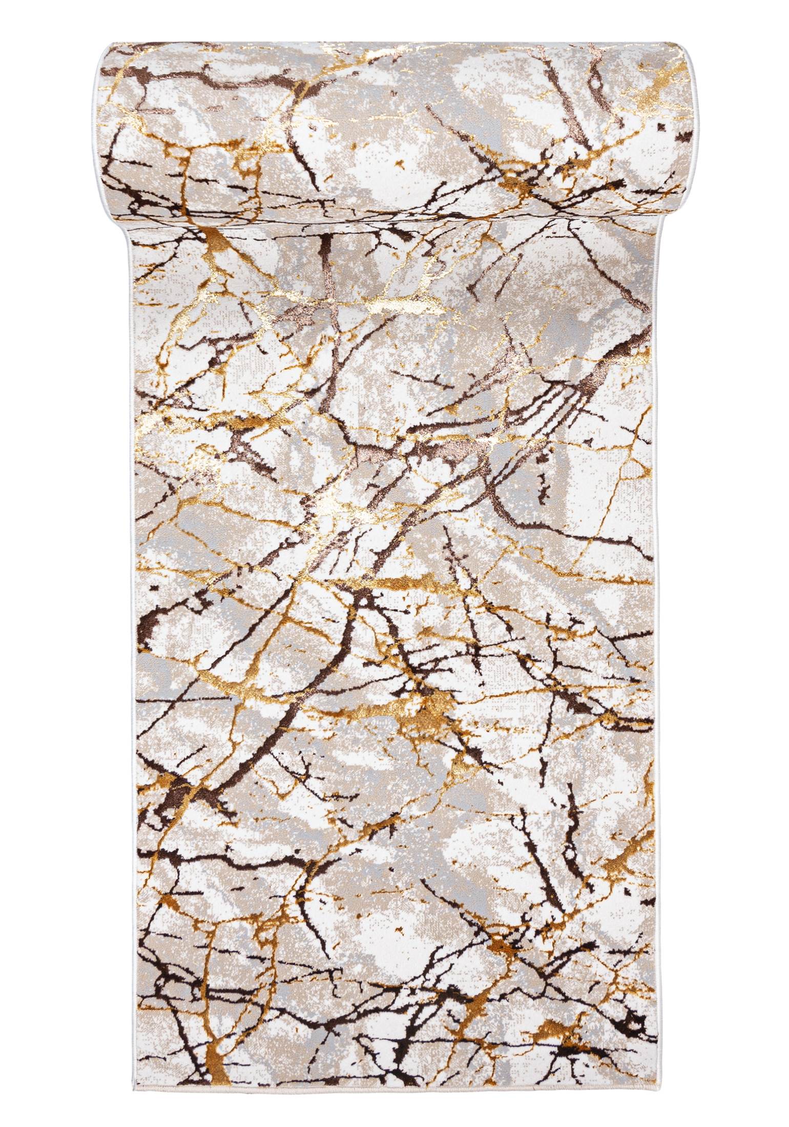 Tapis de couloir moderne GOLDEN MZ34D CREAM - glamour, beige, crème