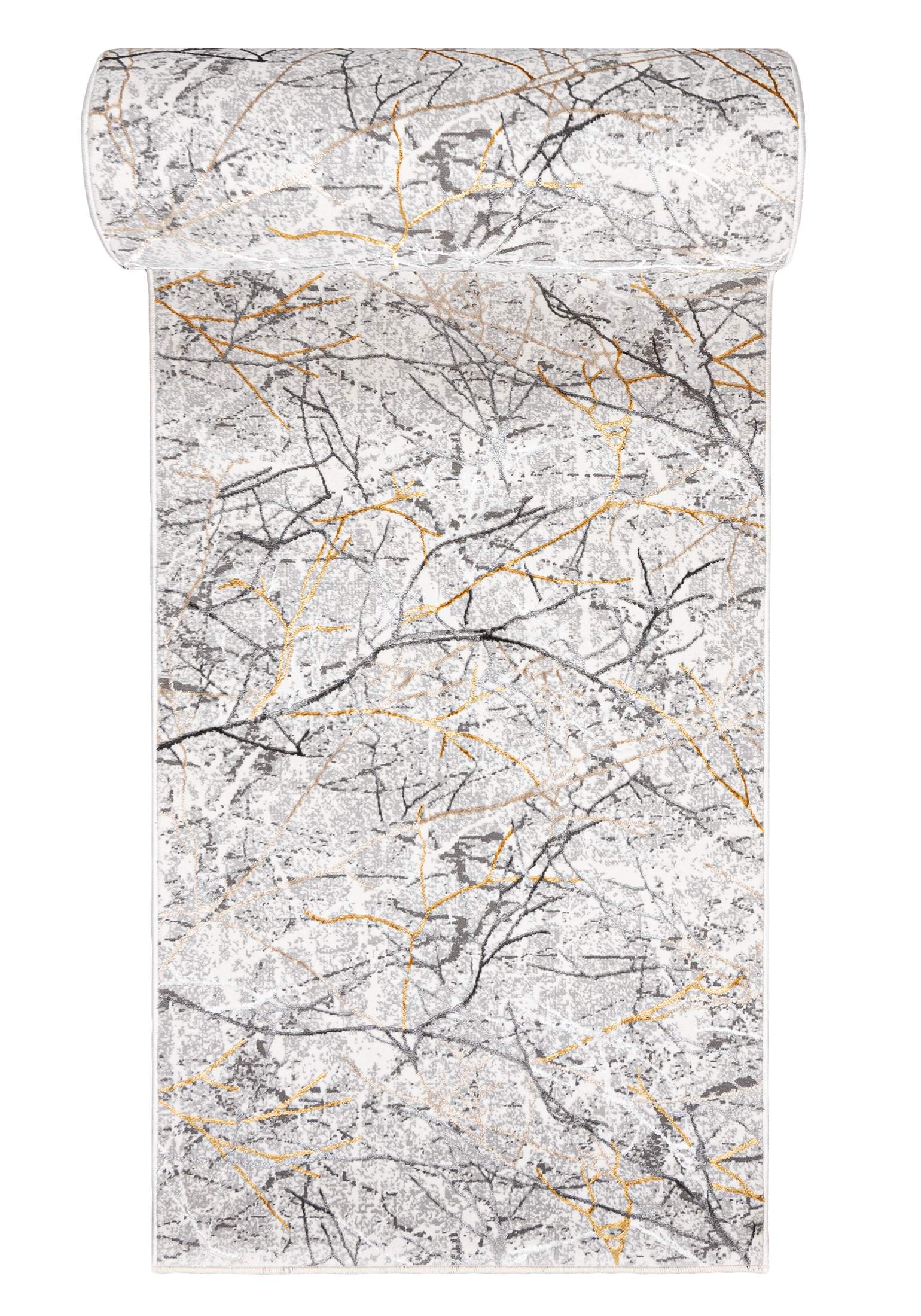 Tapis de couloir moderne GOLDEN NA40S CREAM - glamour, graphite, gris