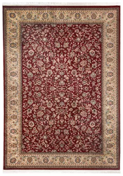 Mazovia Tapis Antidérapant Couloir Long 80x350 Cm - Tapis Classique Salon Chambre Cuisine - Rosso Marroncino - Oeko-Tex